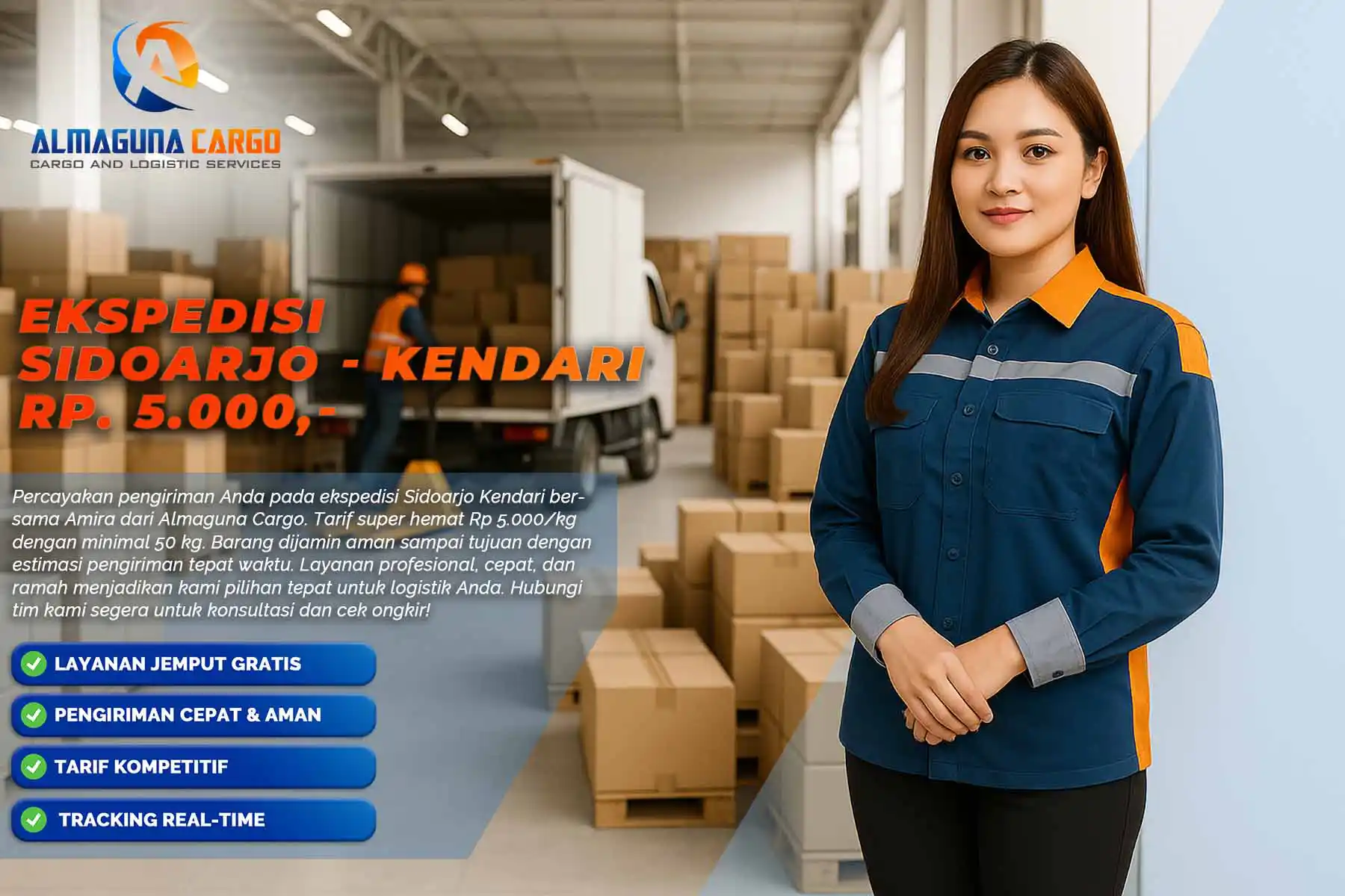 ekspedisi sidoarjo kendari terpercaya