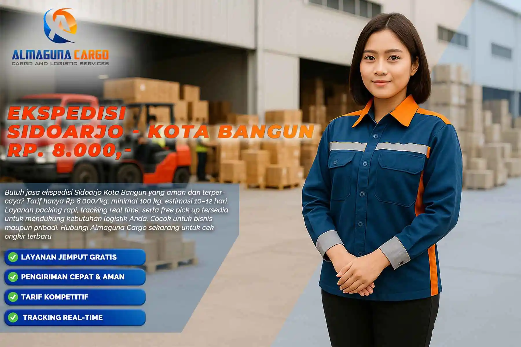 ekspedisi sidoarjo kota bangun