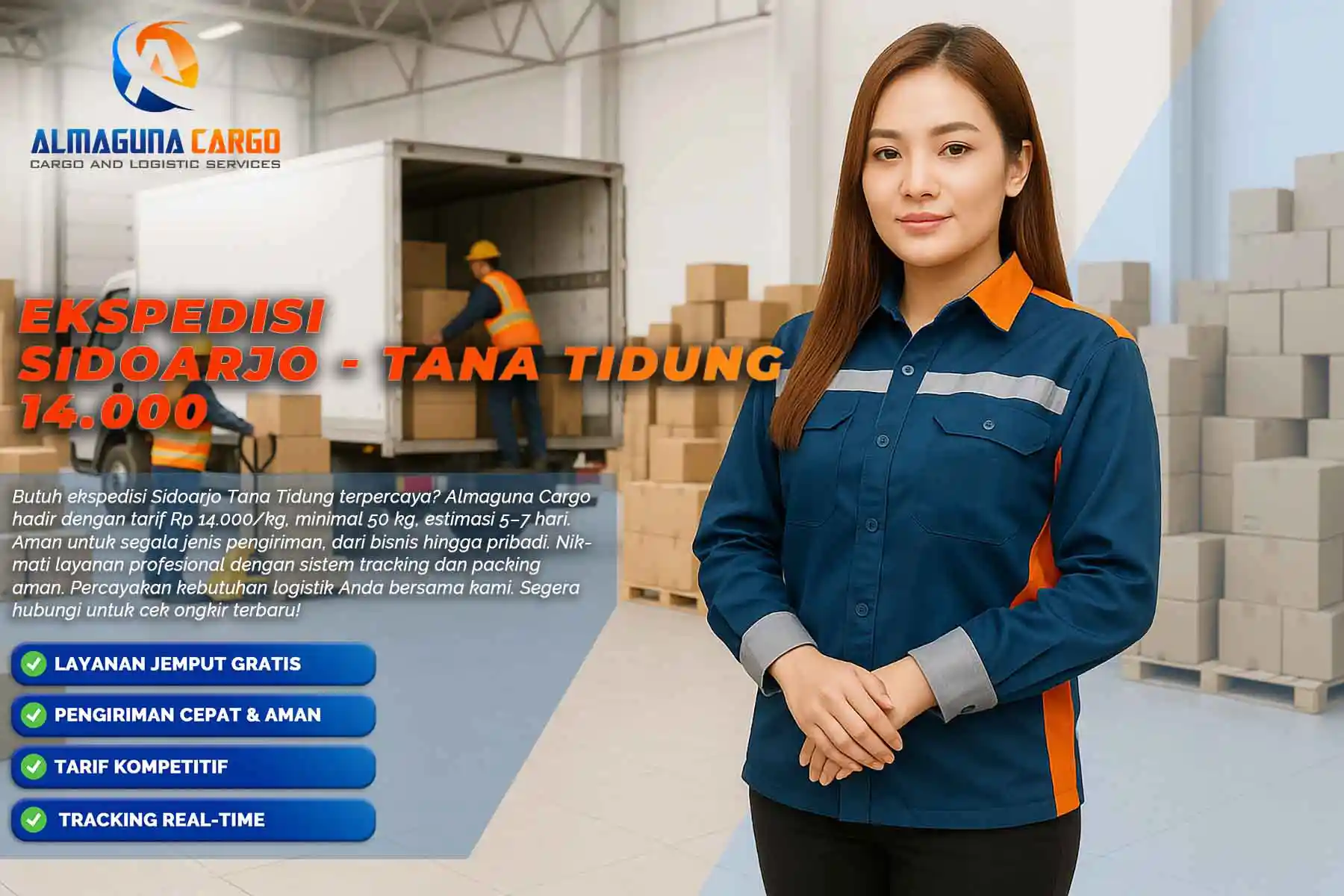 ekspedisi sidoarjo tana tidung