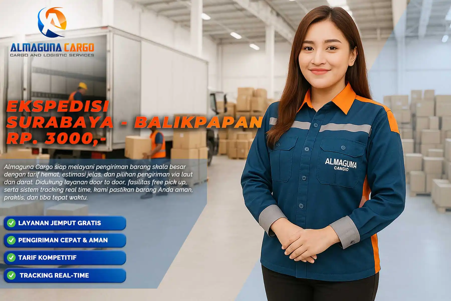 ekspedisi surabaya balikpapan termurah via laut