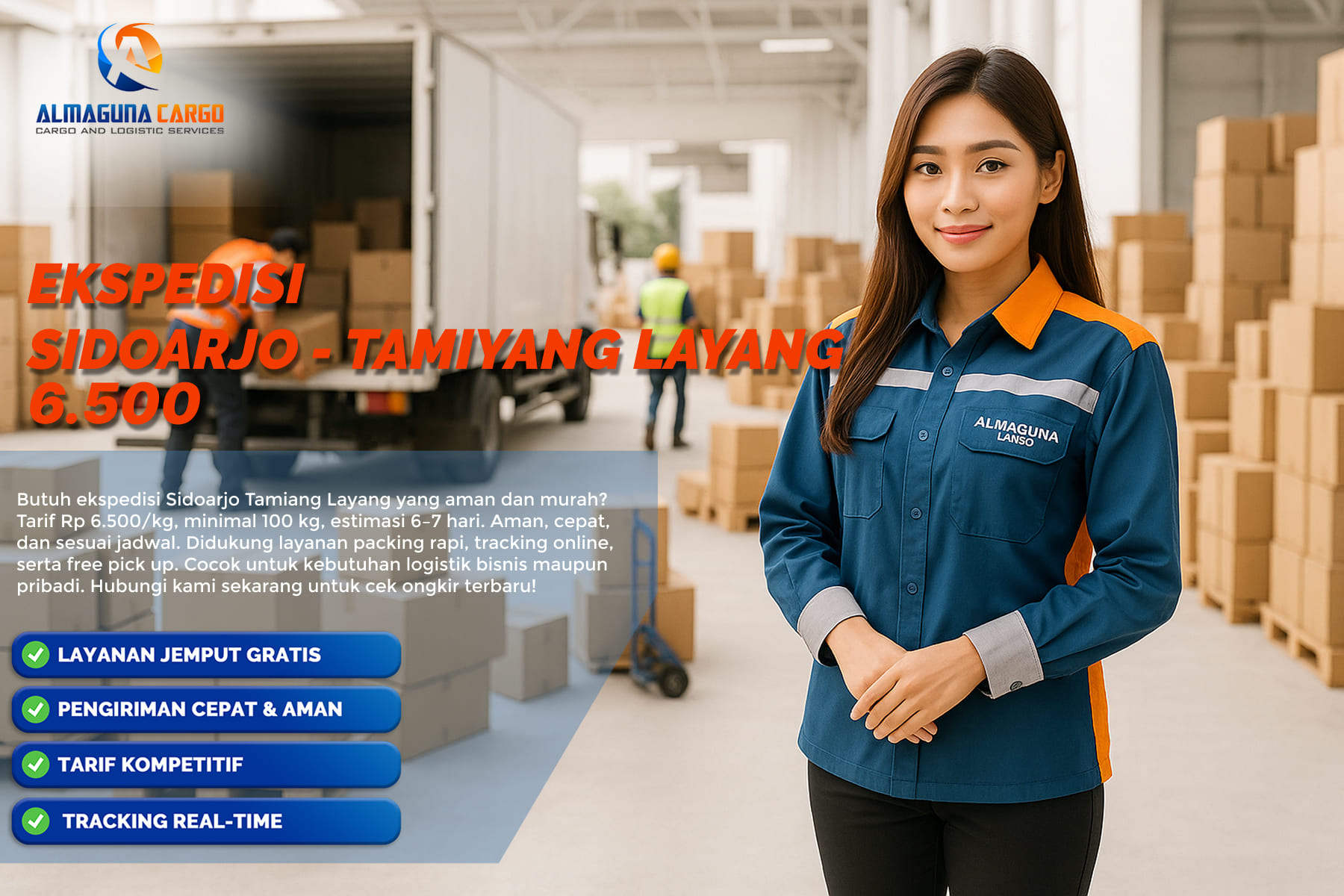 cargo sidoarjo tamiyang layang