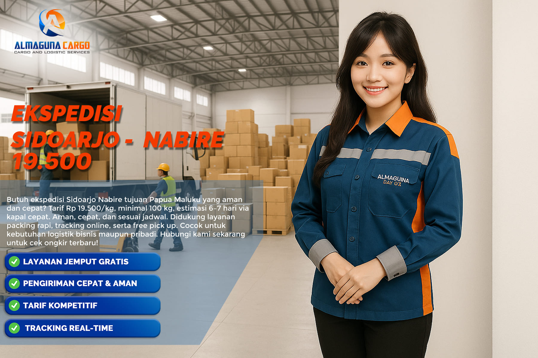 ekspedisi sidoarjo nabire