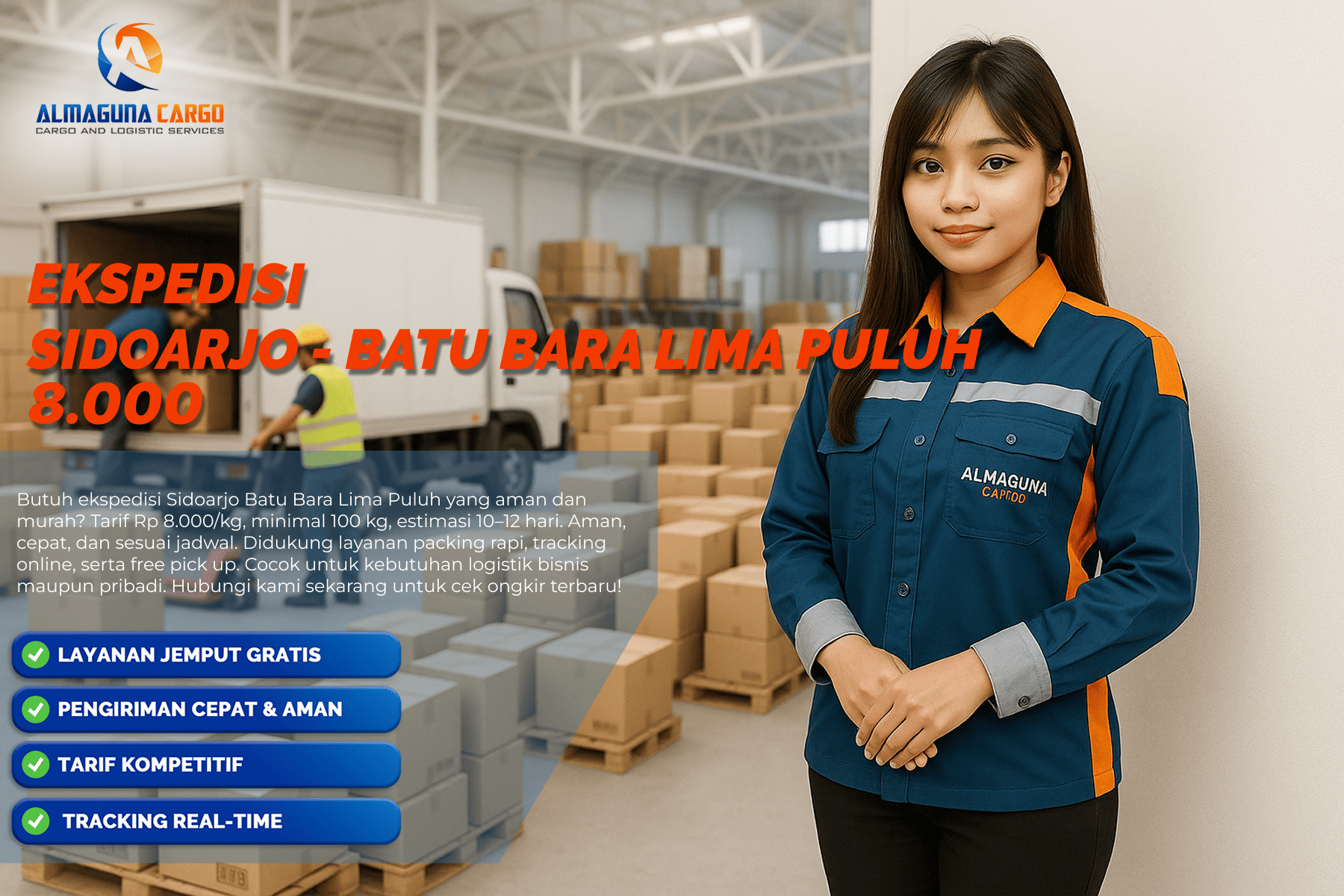 ekspedisi sidoarjo batu bara lima puluh