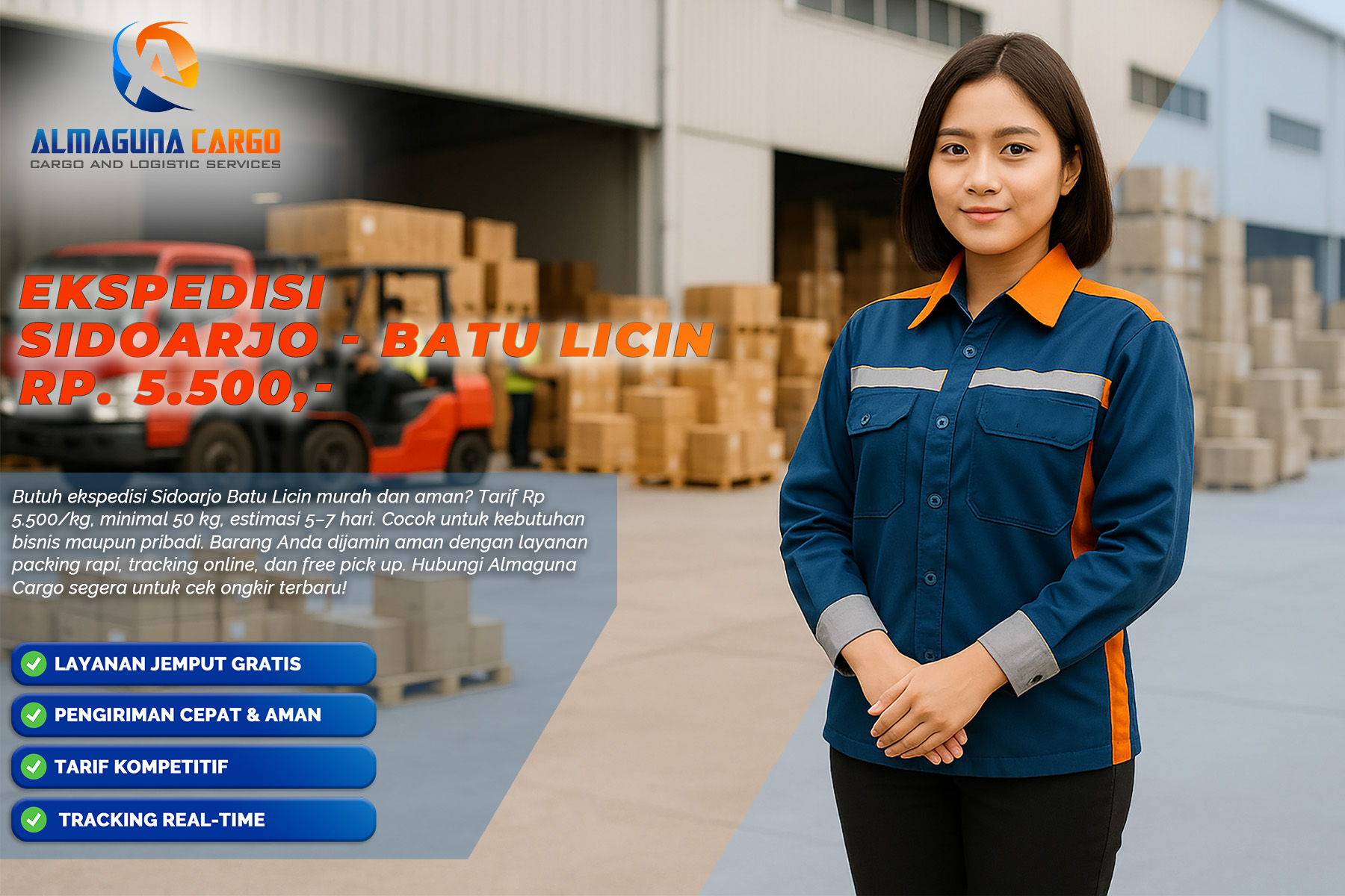 Ekspedisi Sidoarjo batu licin