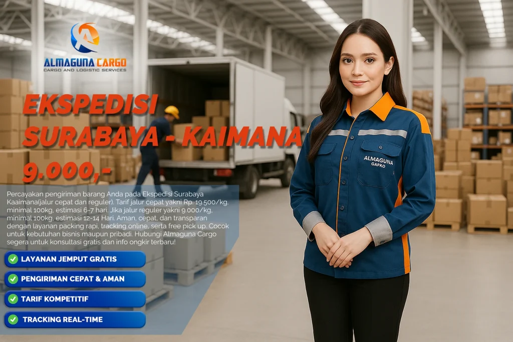 ekspedisi surabaya kaimana