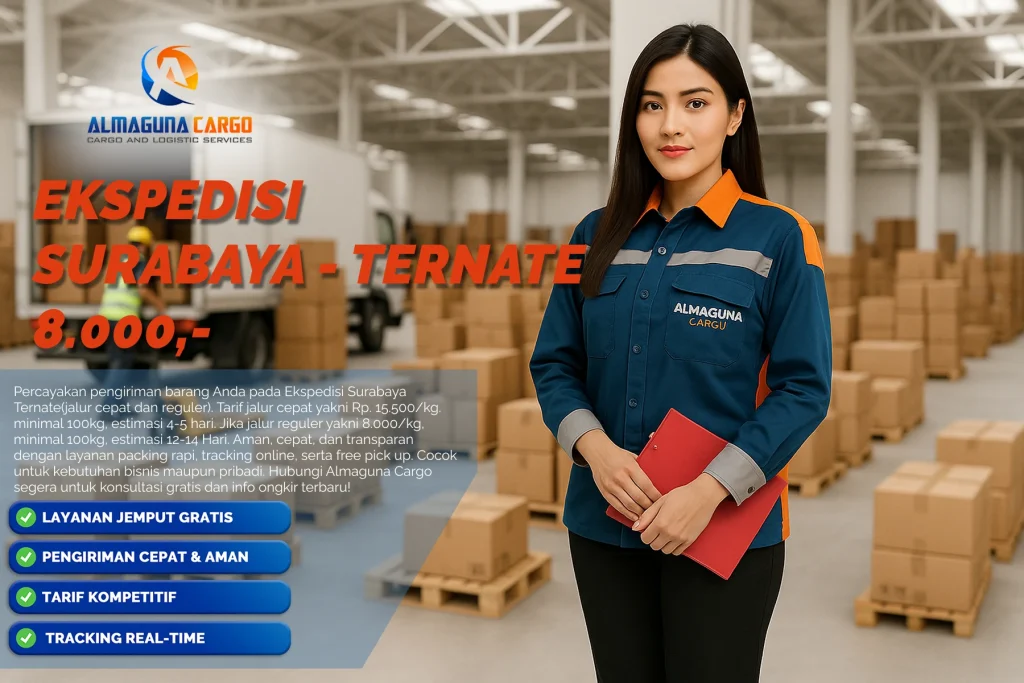 ekspedisi surabaya ternate