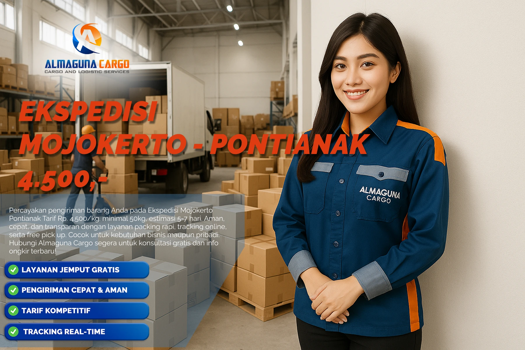 ekspedisi mojokerto pontianak terbaik terpercaya dan terunggul
