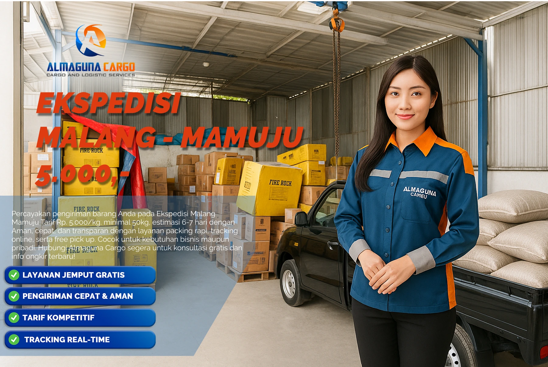 ekspedisi malang mamuju terbaik 2025