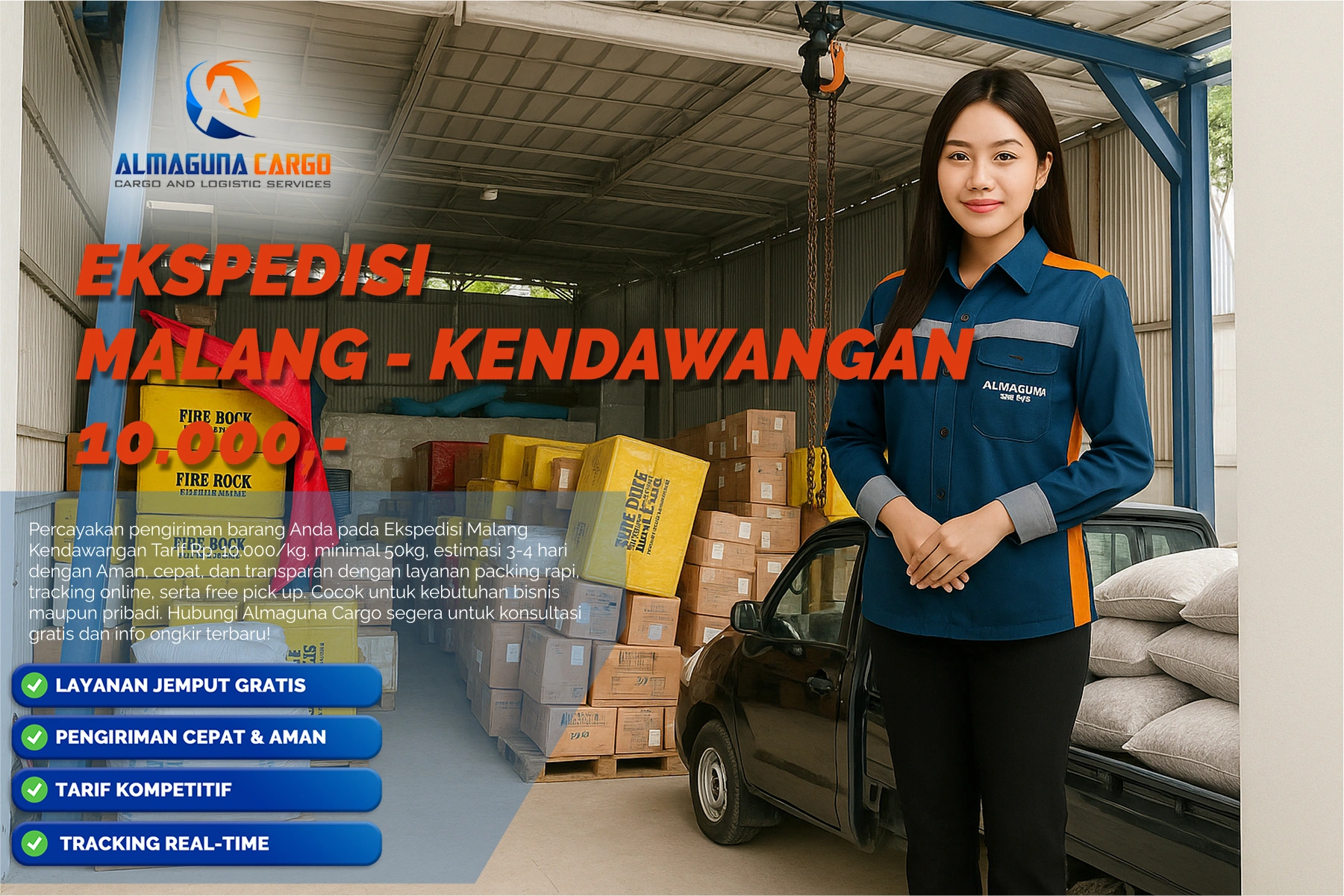 ekspedisi malang kendawangan