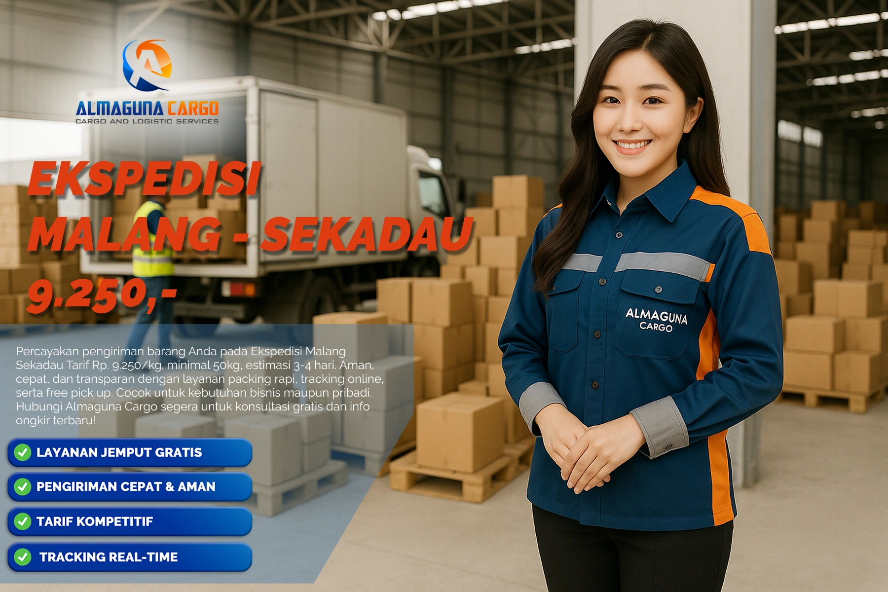 ekspedisi malang sekadau