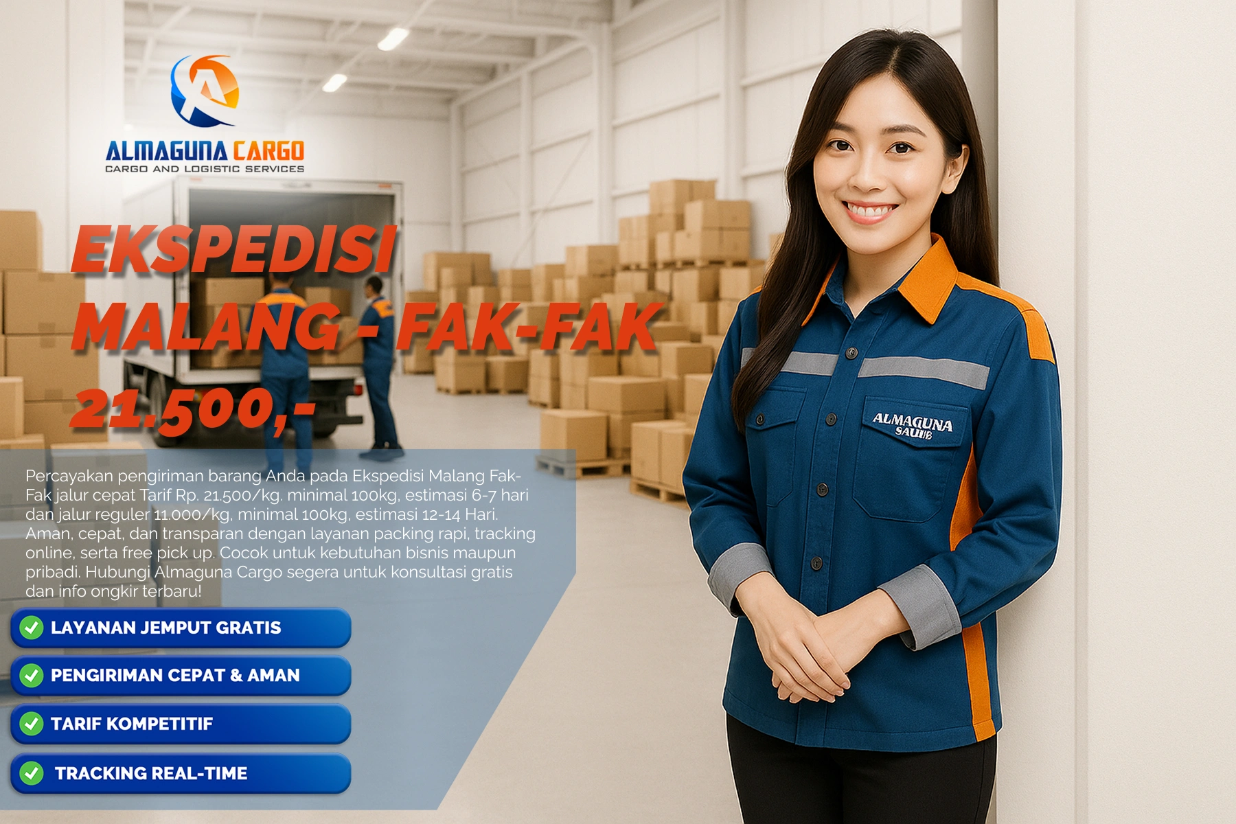 ekspedisi malang fak-fak tercepat