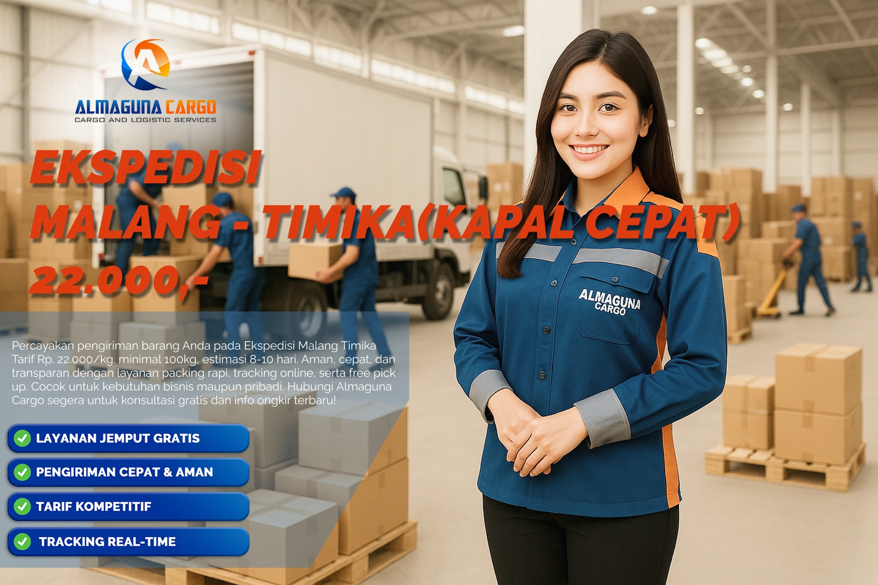 ekspedisi malang timika terbaik 2026