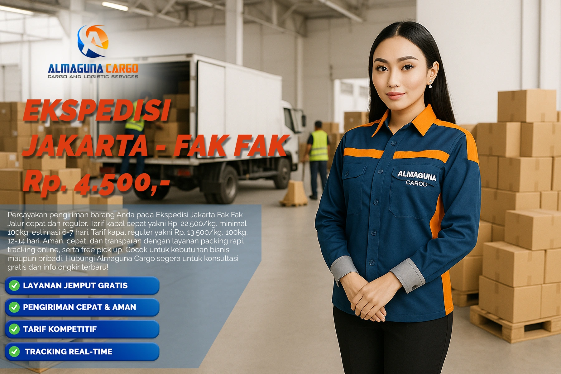 ekspedisi jakarta fak fak