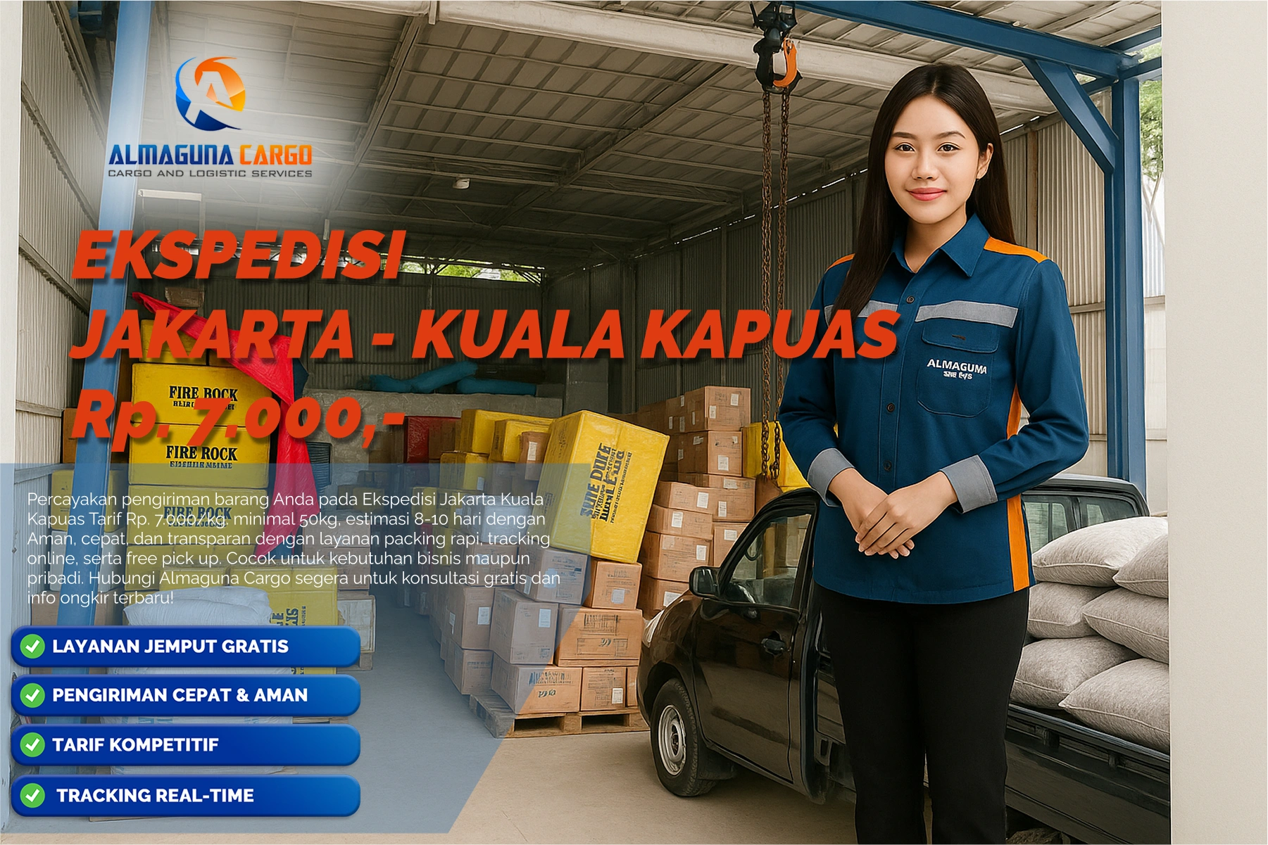 ekspedisi jakarta kuala kapuas