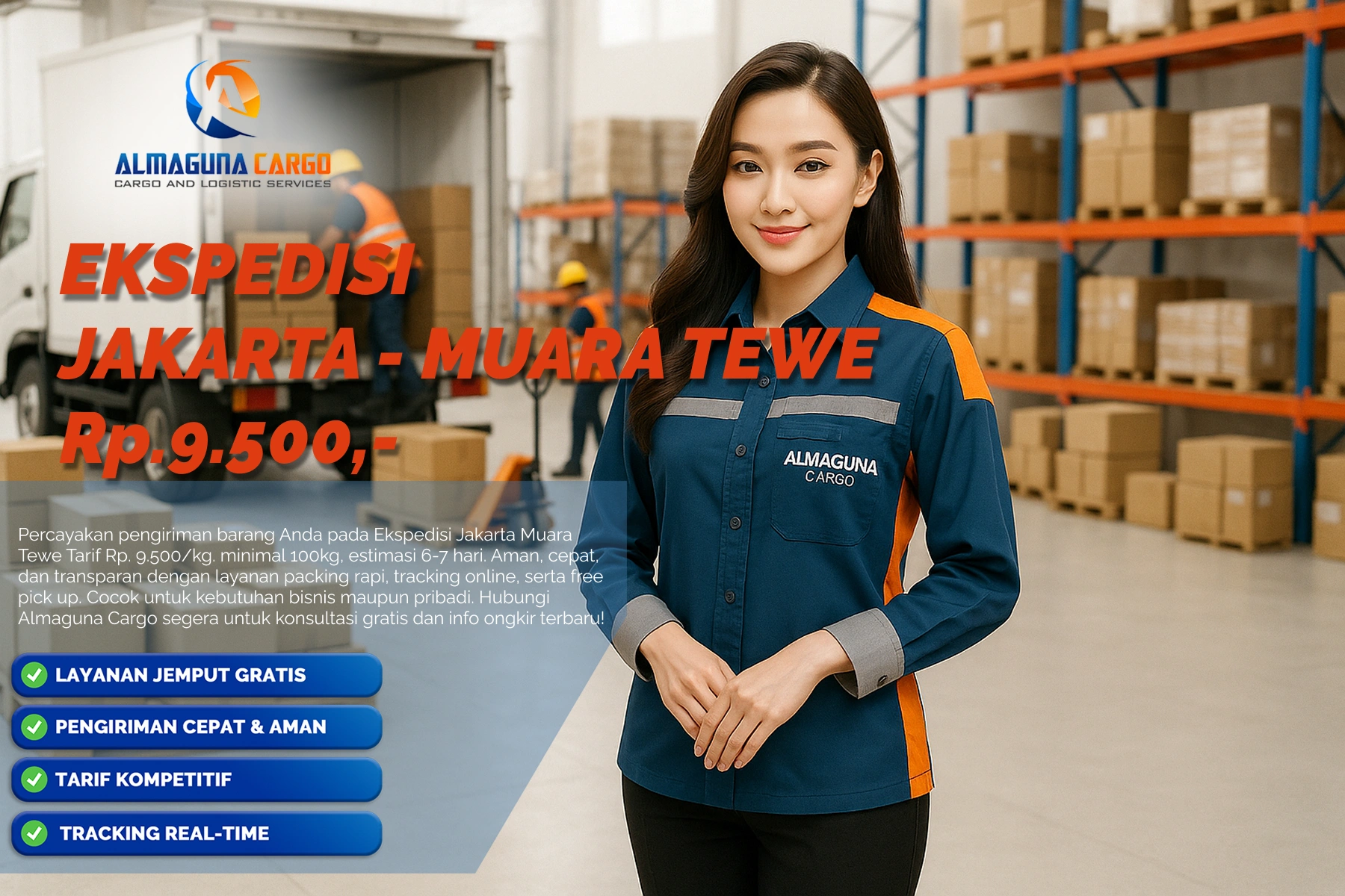 ekspedisi jakarta muara tewe