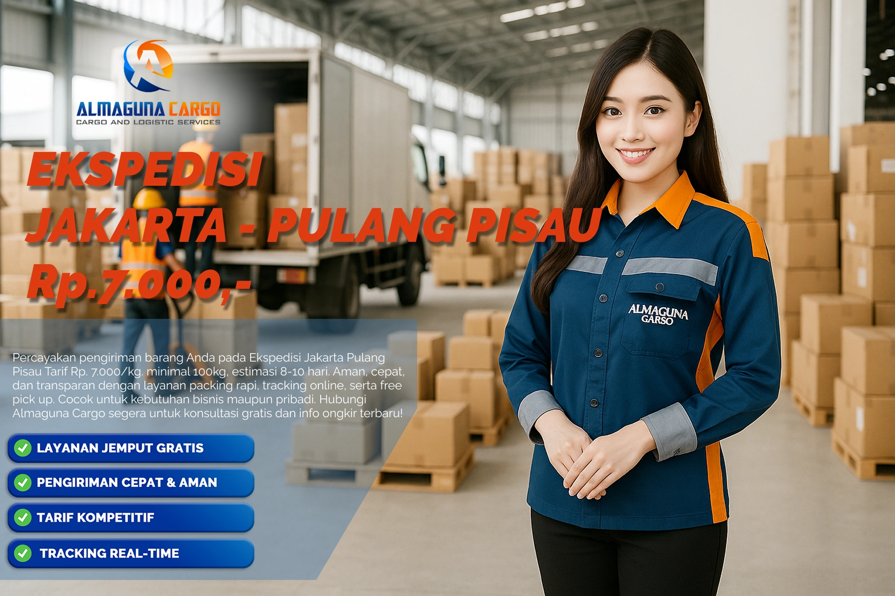 ekspedisi jakarta pulang pisau