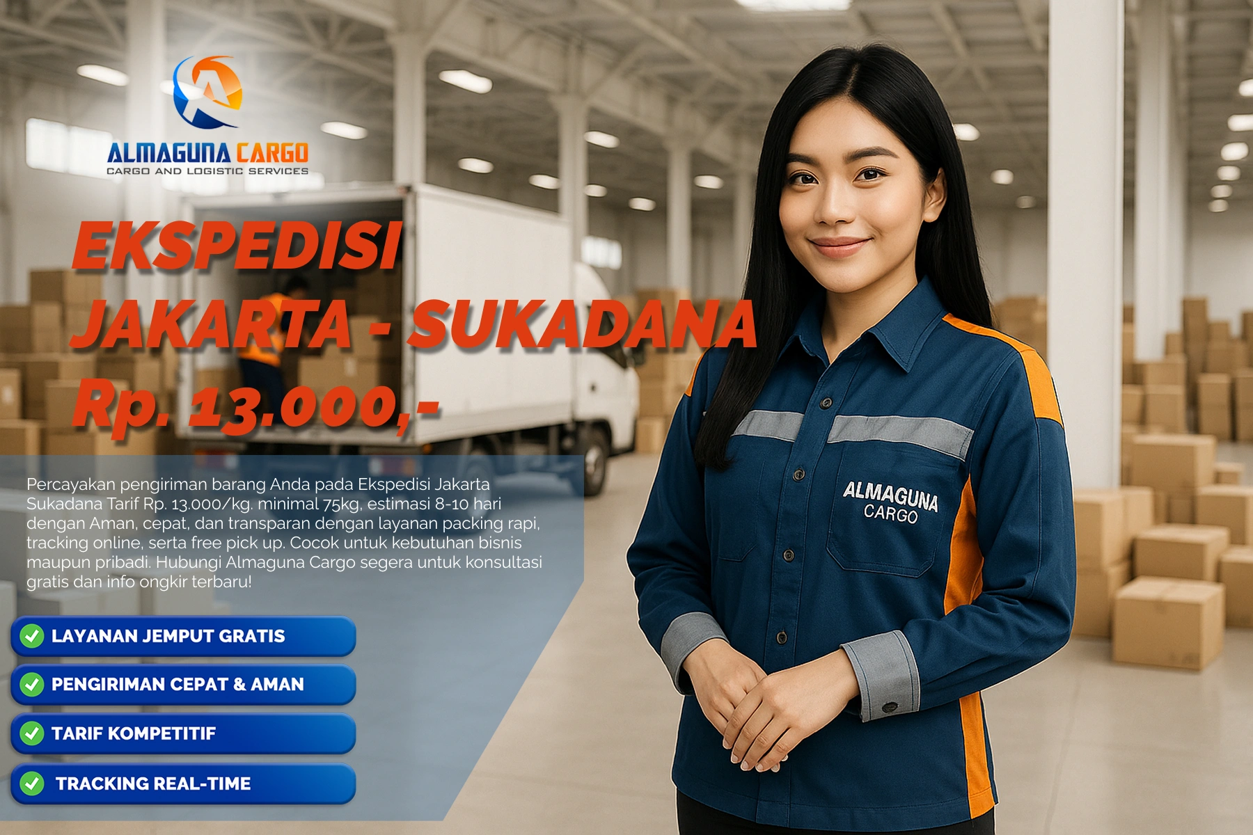 ekspedisi jakarta sukadana terbaik 2026