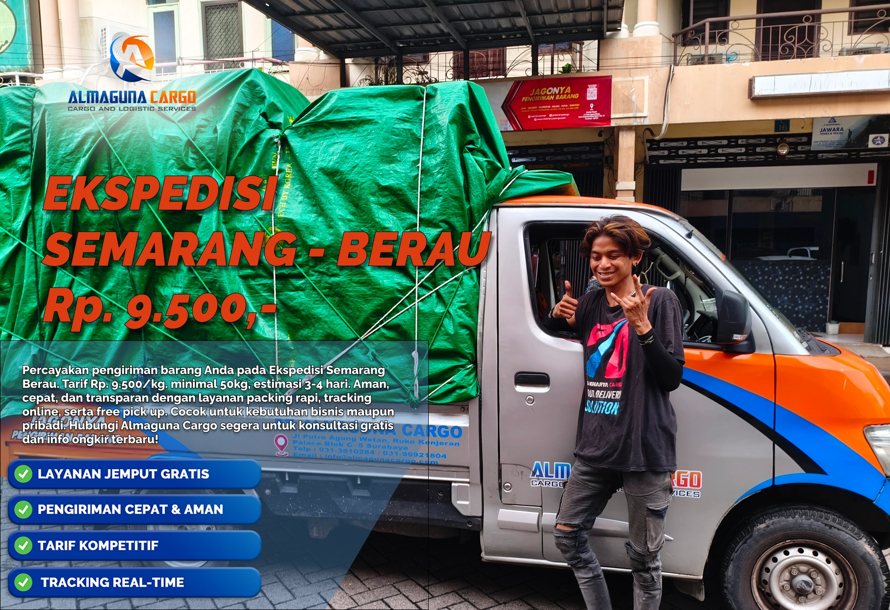 Ekspedisi Semarang Berau layanan cargo cepat dan aman