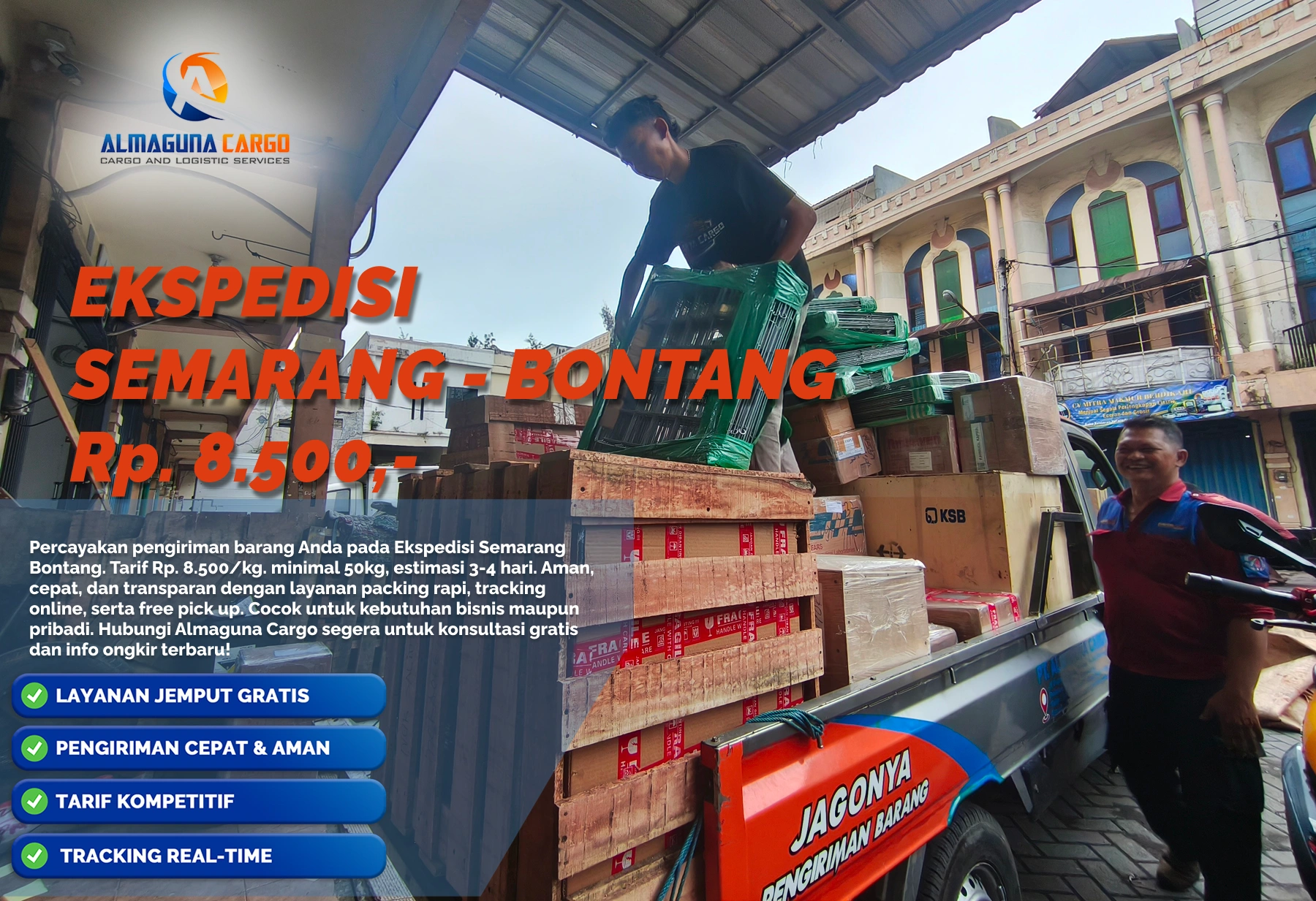 ekspedisi semarang bontang pengiriman barang cargo