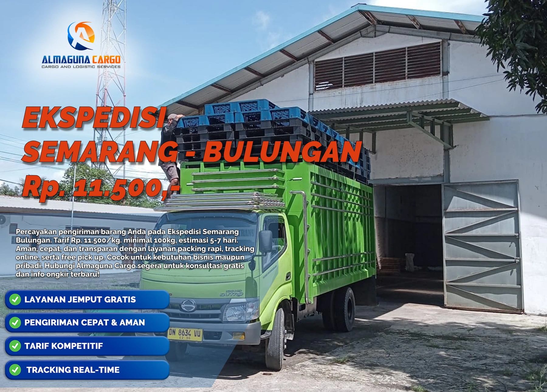 ekspedisi semarang bulungan murah cepat aman terpercaya