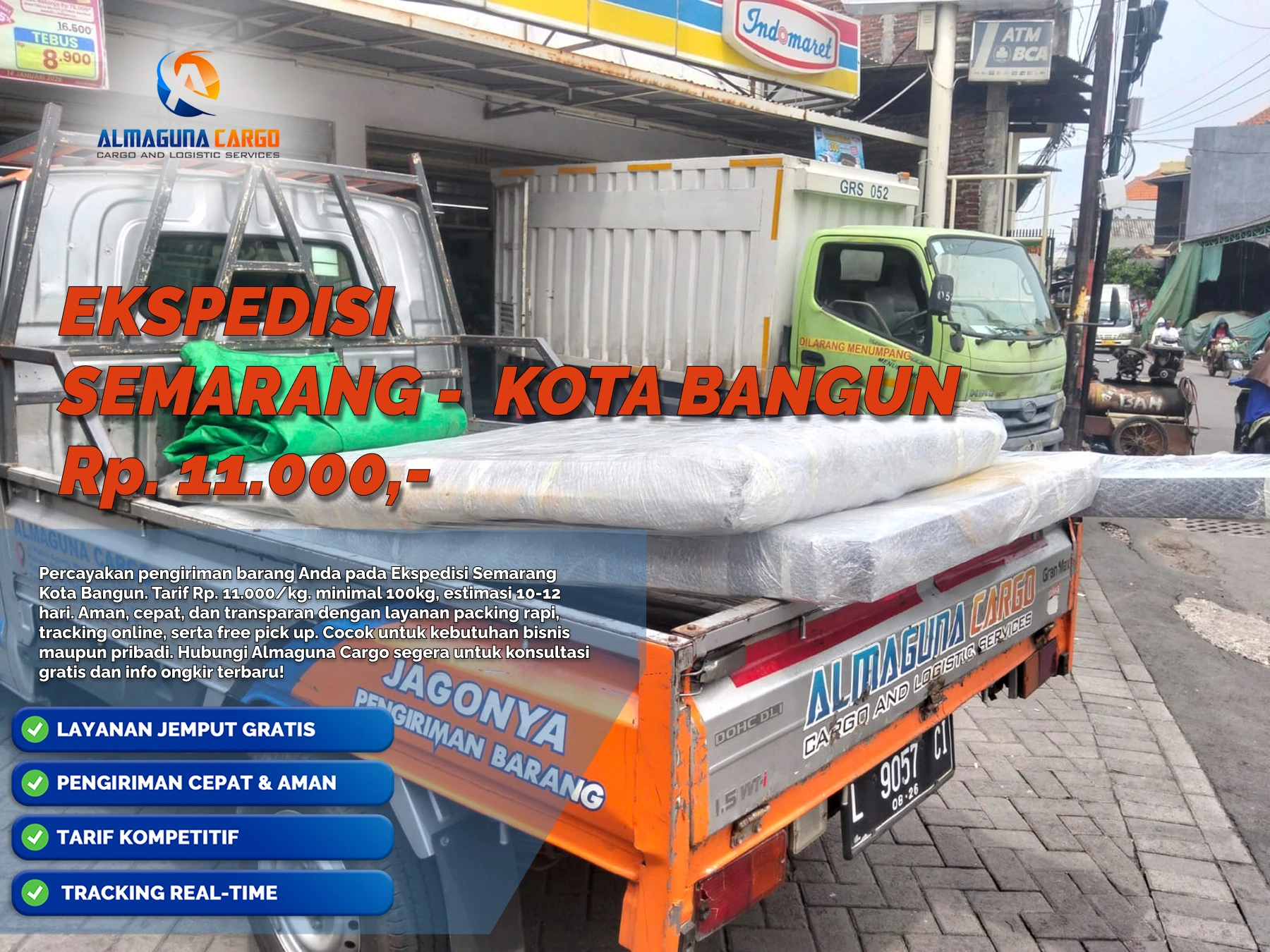 ekspedisi semarang kota bangun pengiriman barang cargo aman