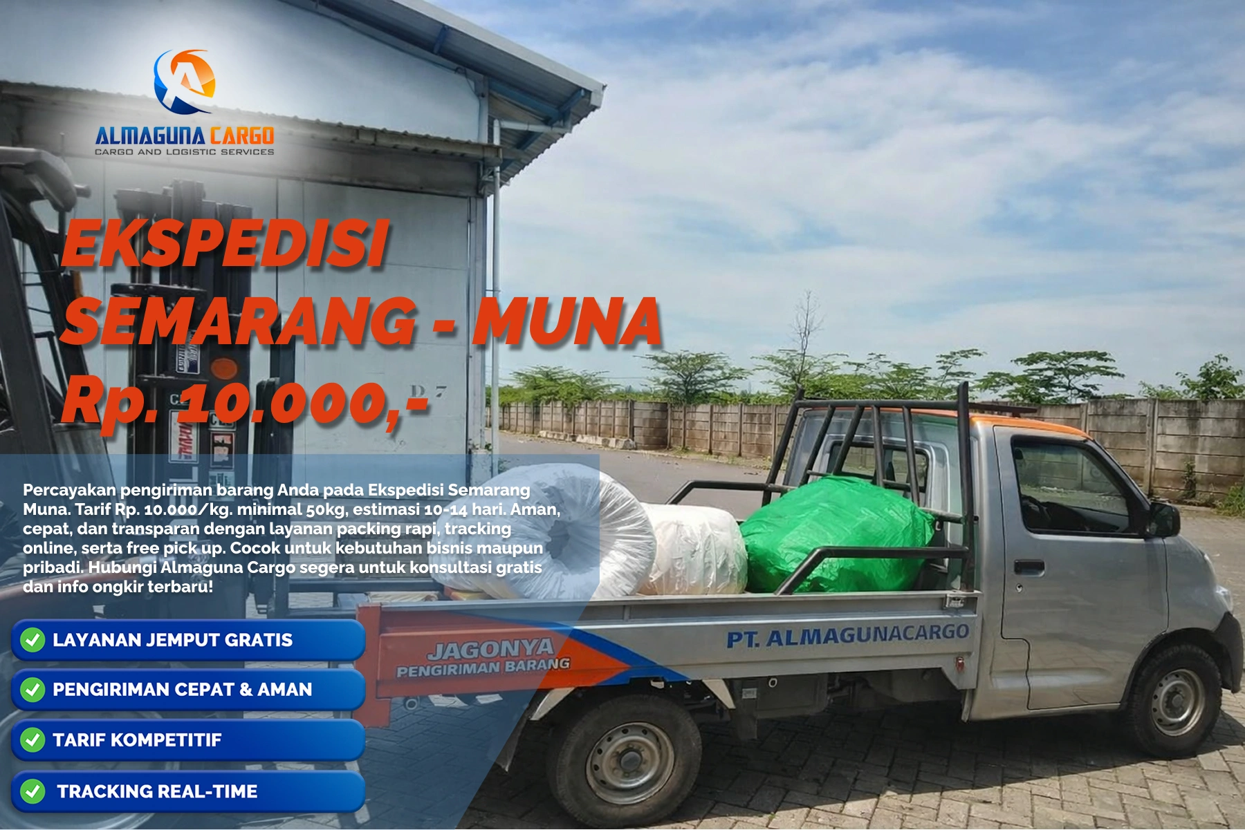 ekspedisi semarang muna murah dan terpercaya dengan layanan pengiriman barang cepat dan aman