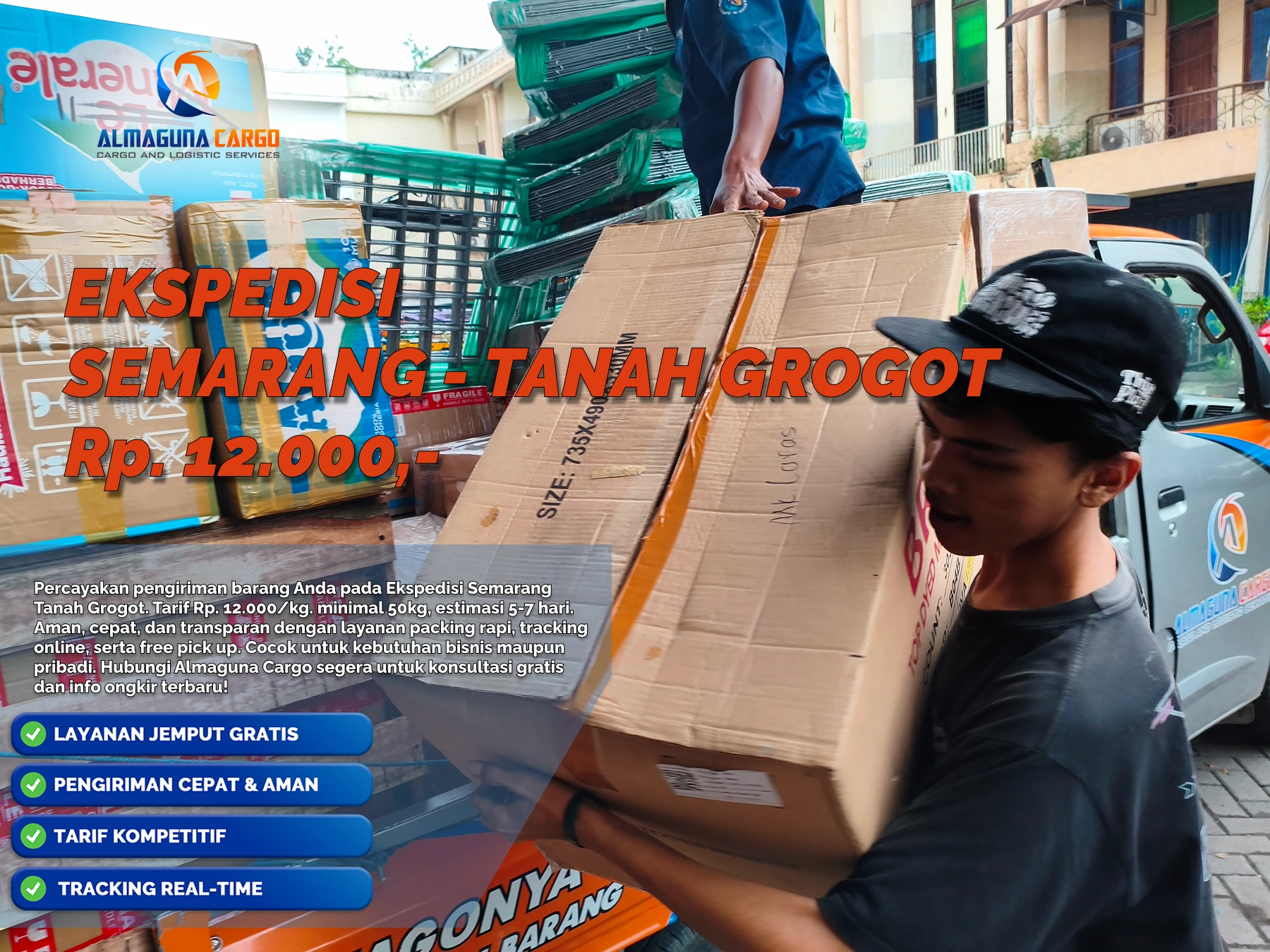 ekspedisi semarang tanah grogot terbaik 2026