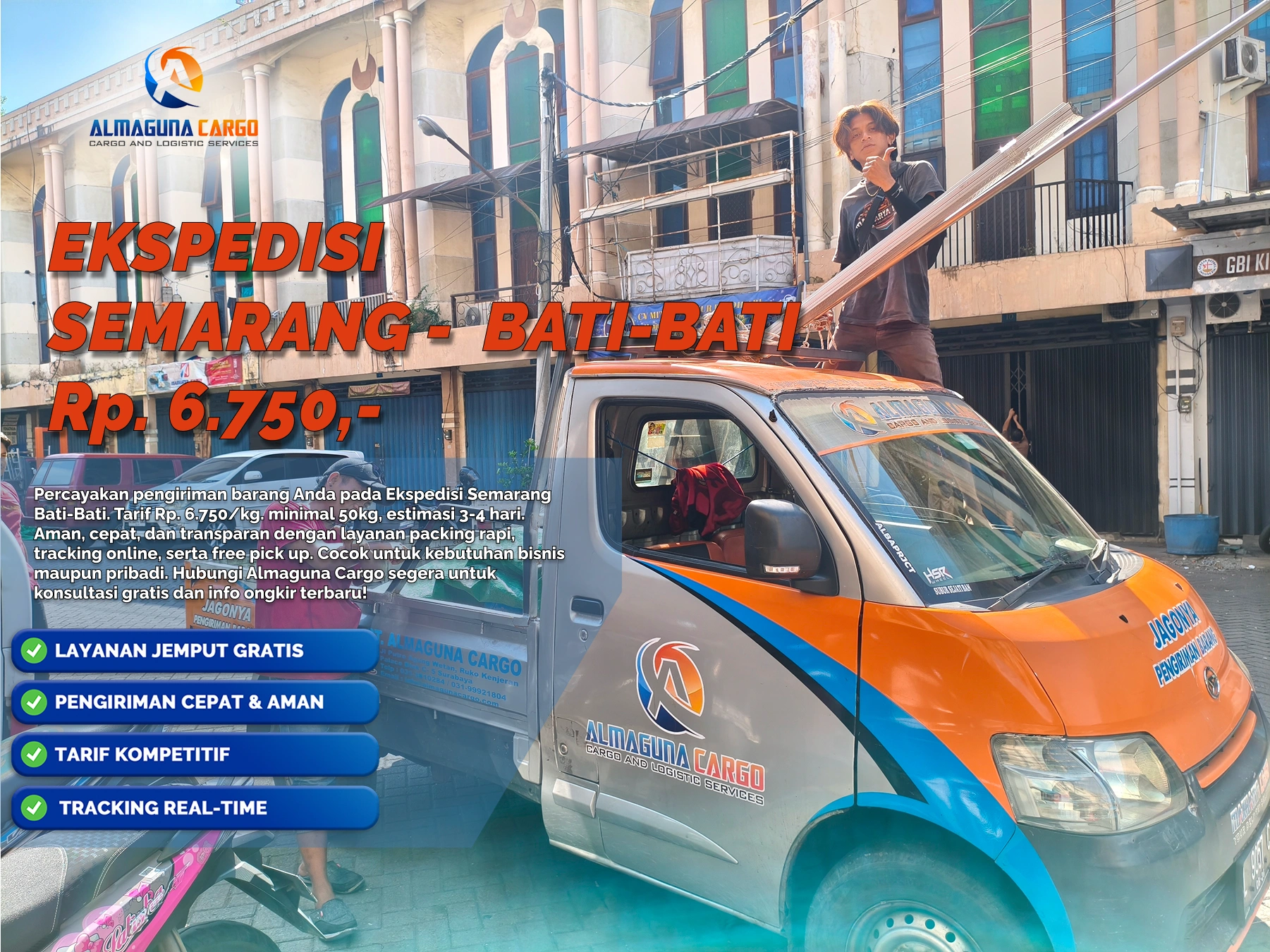 ekspedisi semarang bati bati cargo terpercaya tracking real time