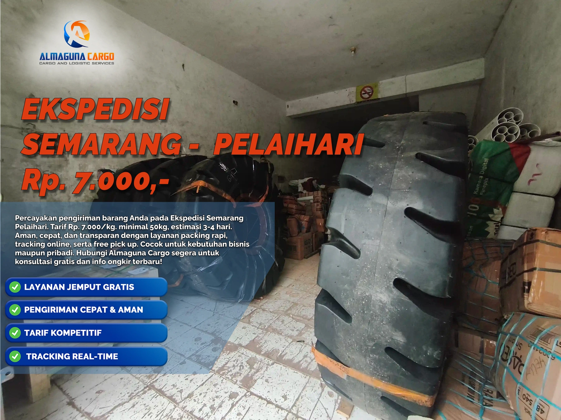 ekspedisi semarang pelaihari door to door service terpercaya