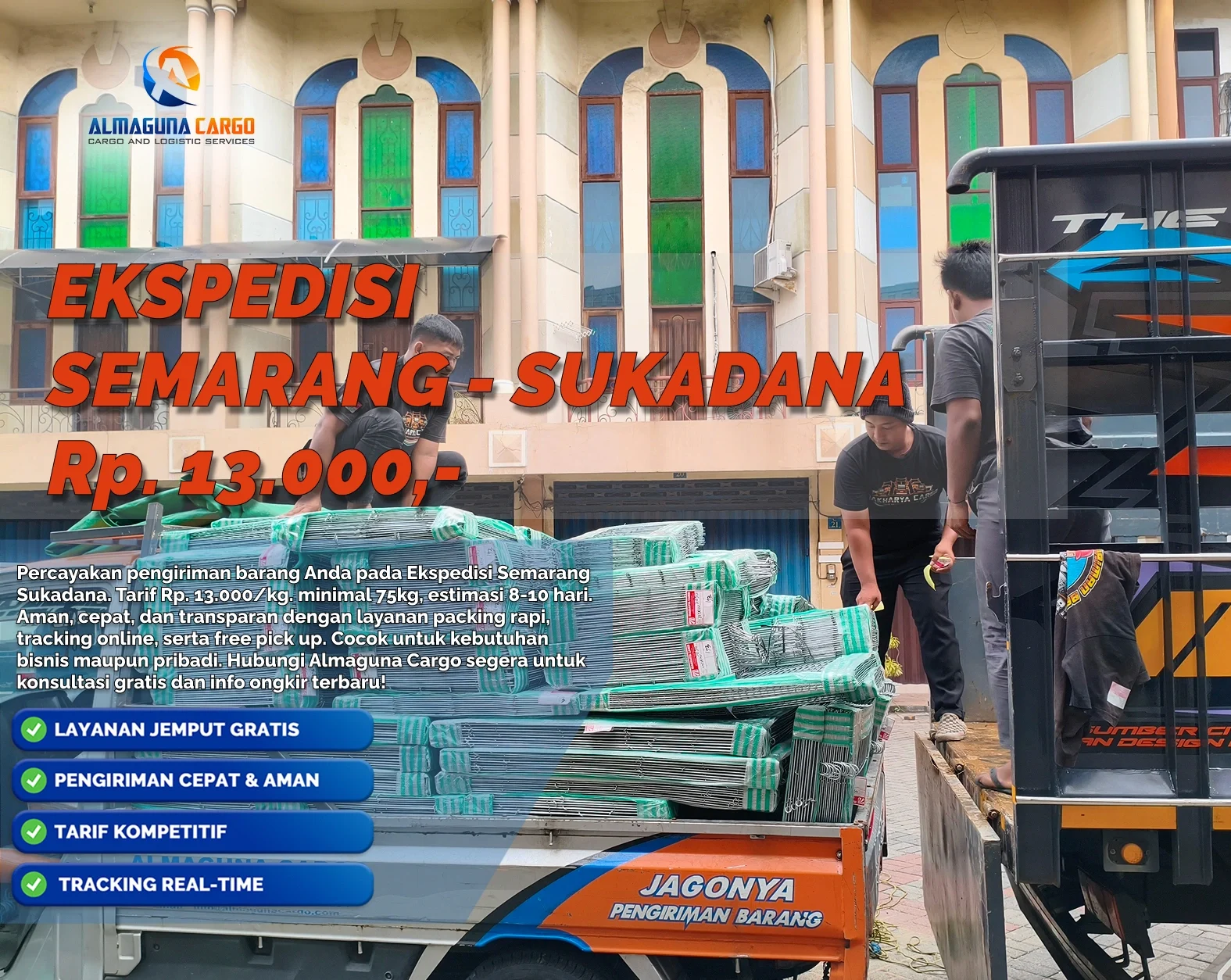 ekspedisi semarang sukadana termurah dan pengiriman fleksibel