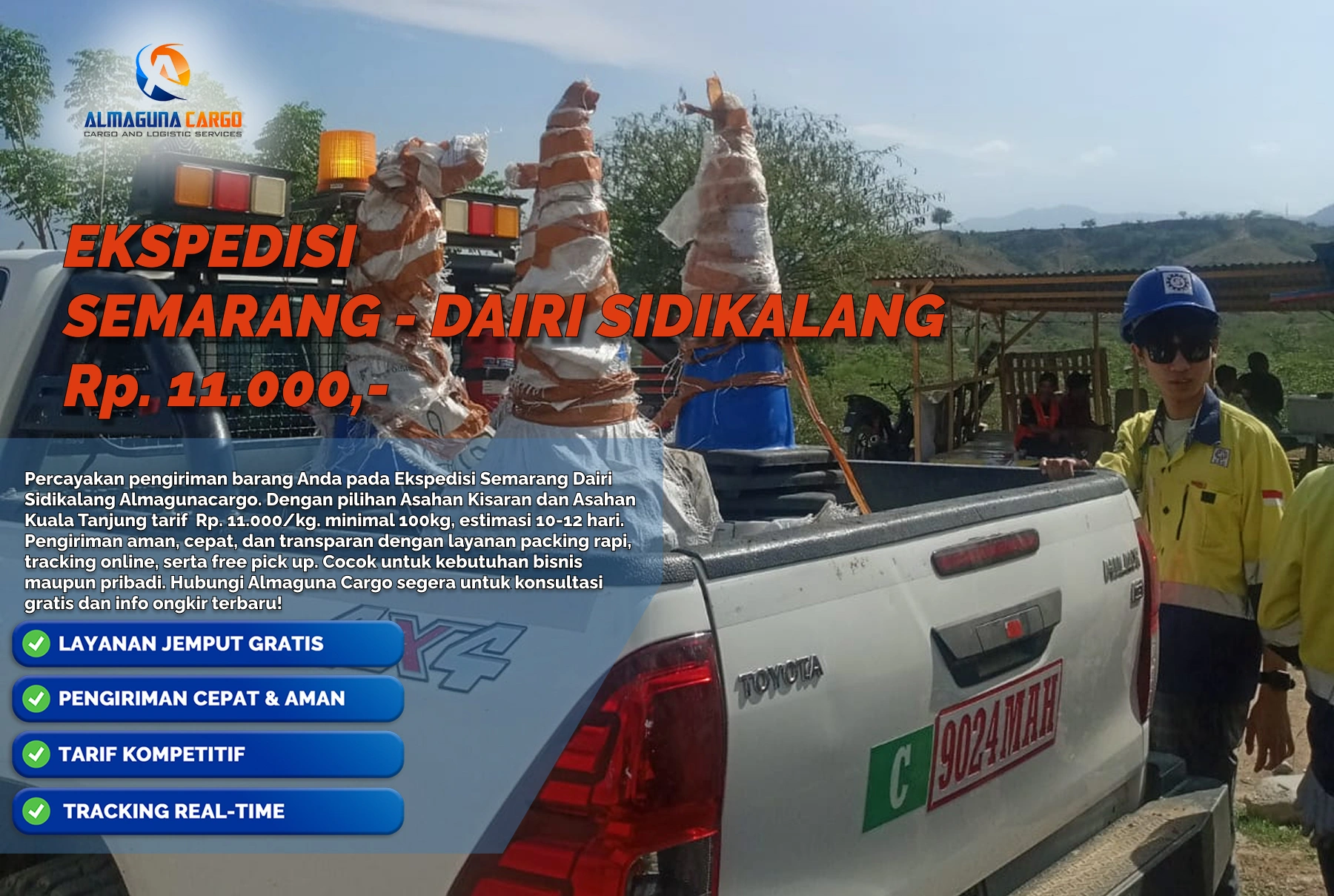 ekspedisi semarang dairi sidikalang