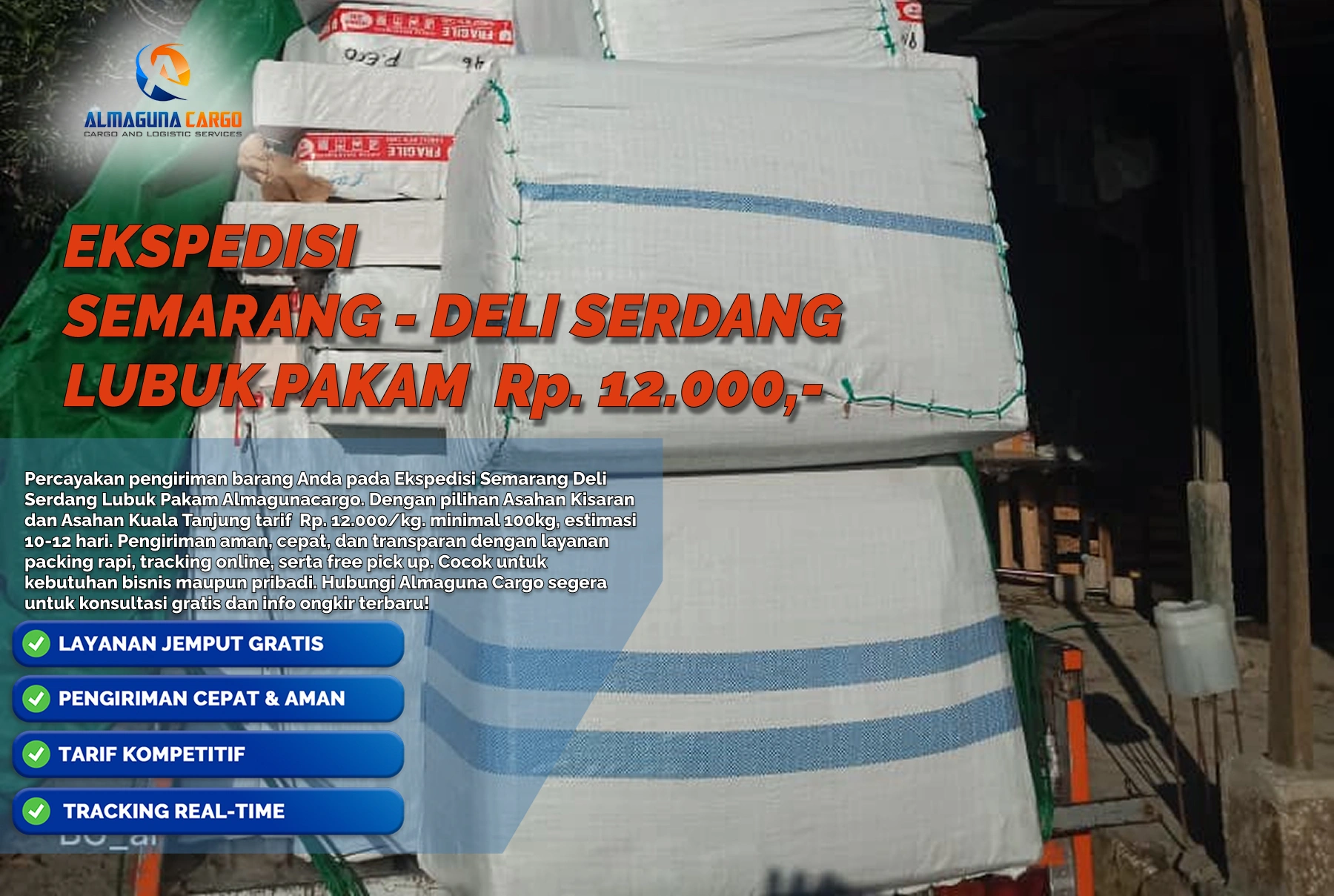 ekspedisi semarang lubuk pakam deli serdang