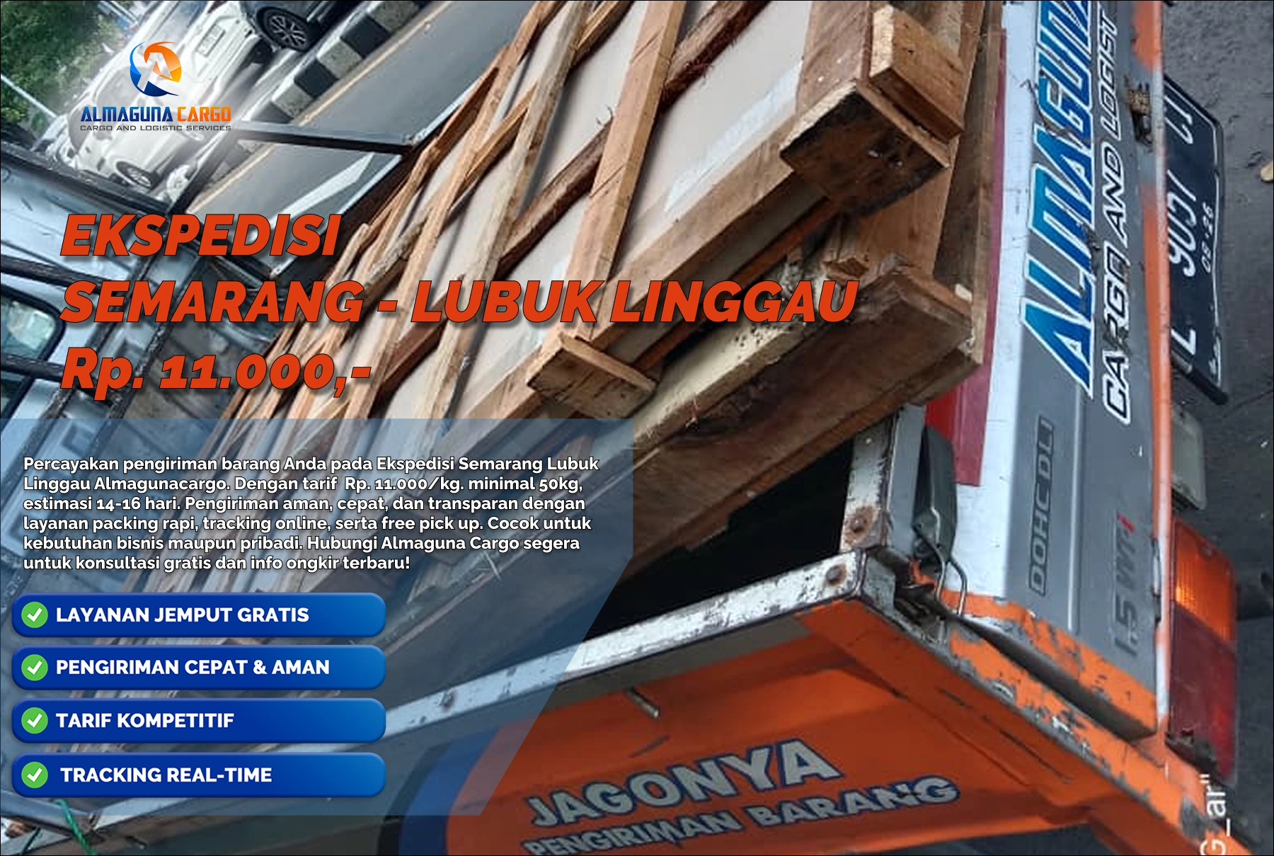 ekspedisi semarang lubuk linggau super cepat 2026