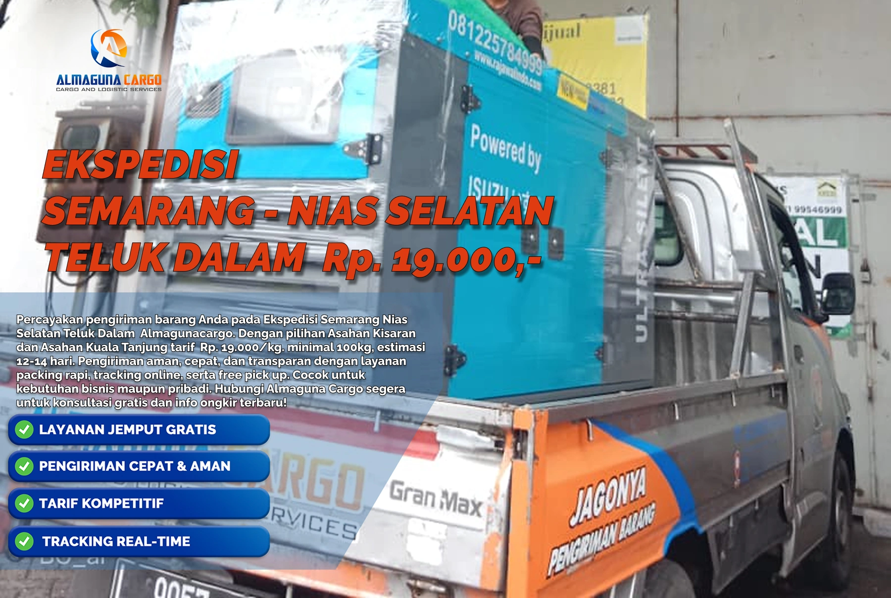 ekspedisi semarang nias selatan
