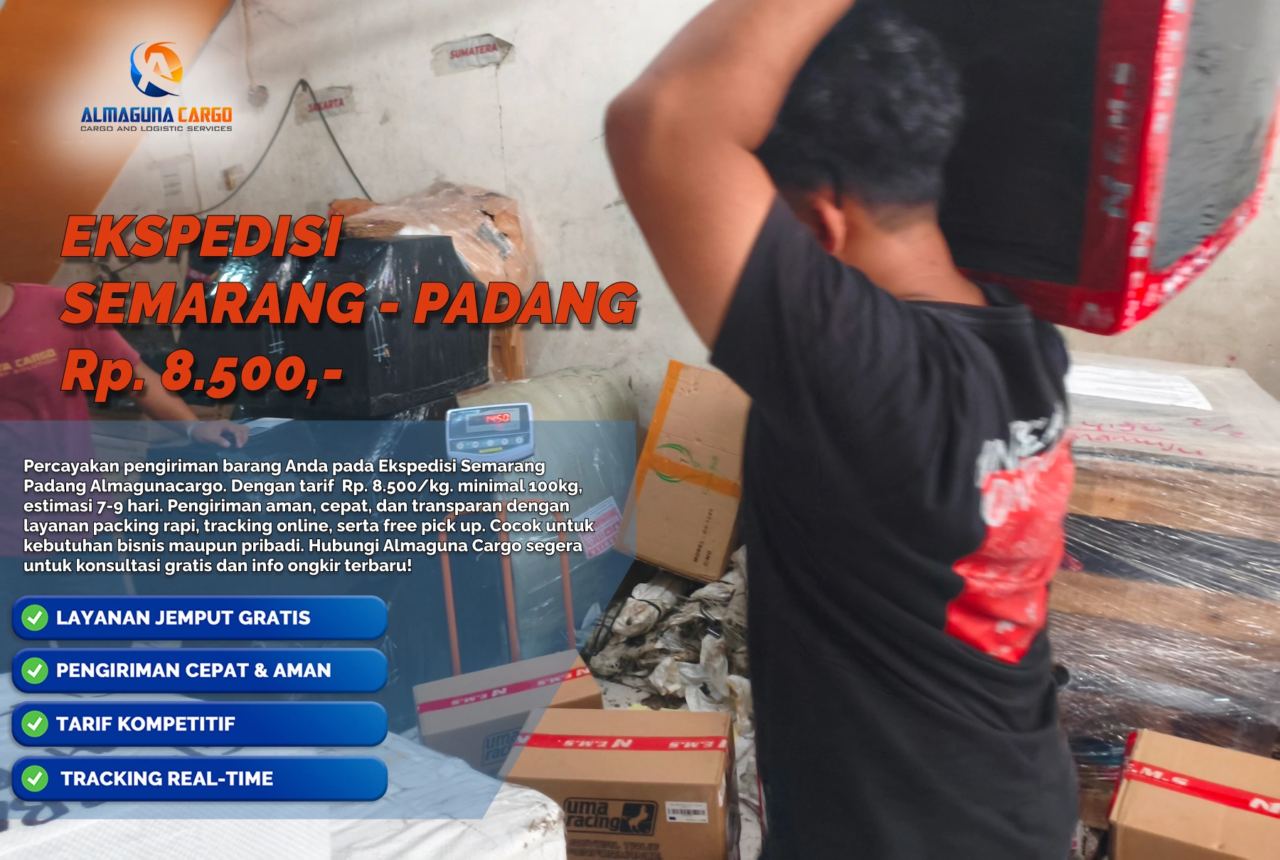 ekspedisi semarang padang super cepat 2026