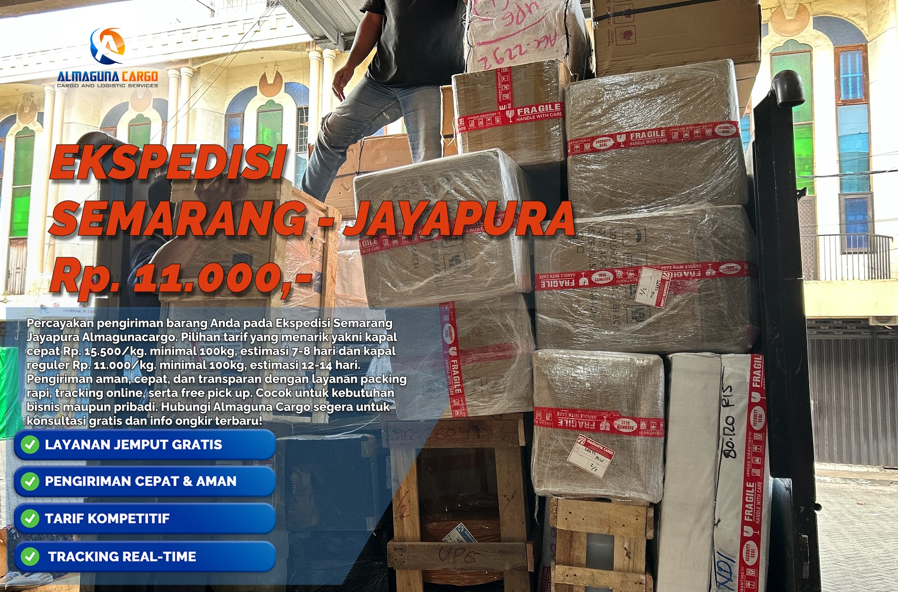 ekspedisi semarang jayapura tercepat no.1