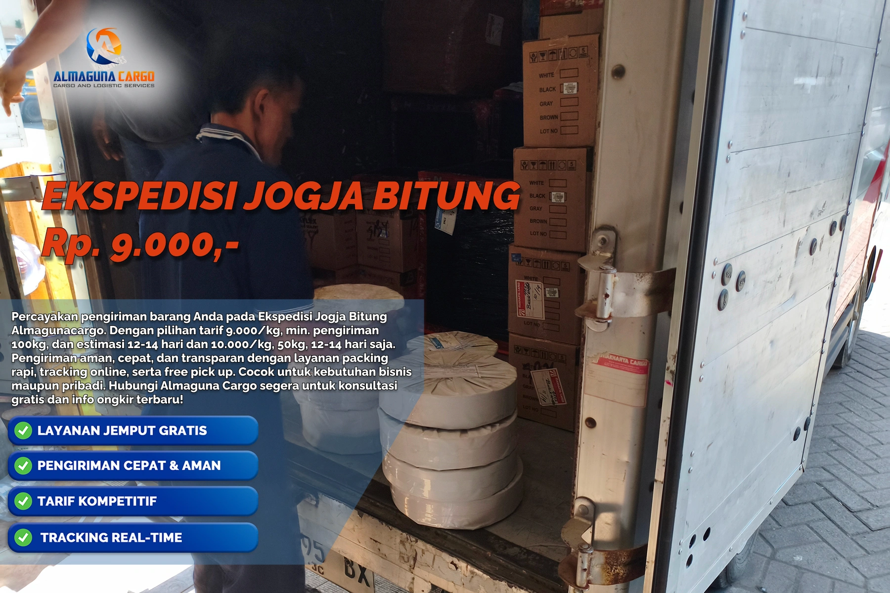 Ekspedisi Jogja Bitung dengan layanan pengiriman barang aman dan tarif fleksibel