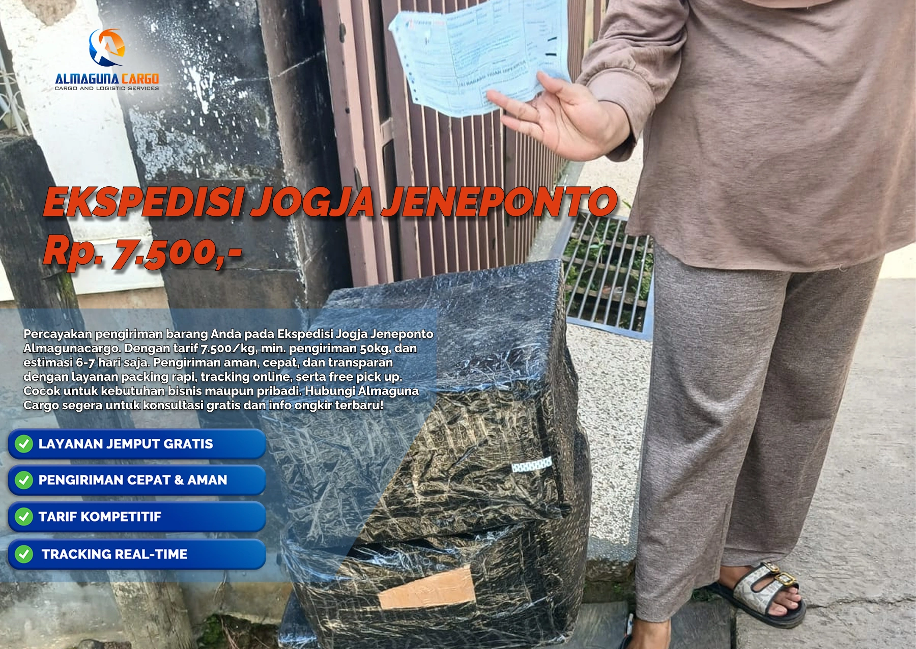 ekspedisi jogja jeneponto terbaik 2026