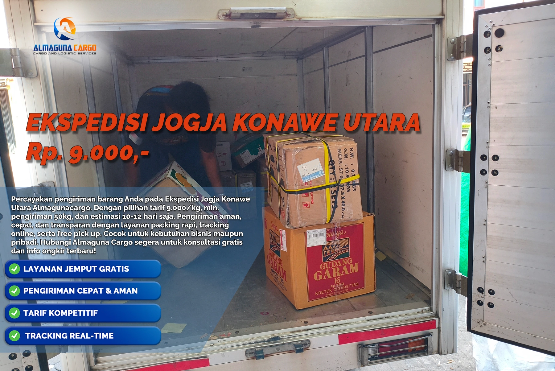 ekspedisi jogja konawe utara super murah dan cepat 2026