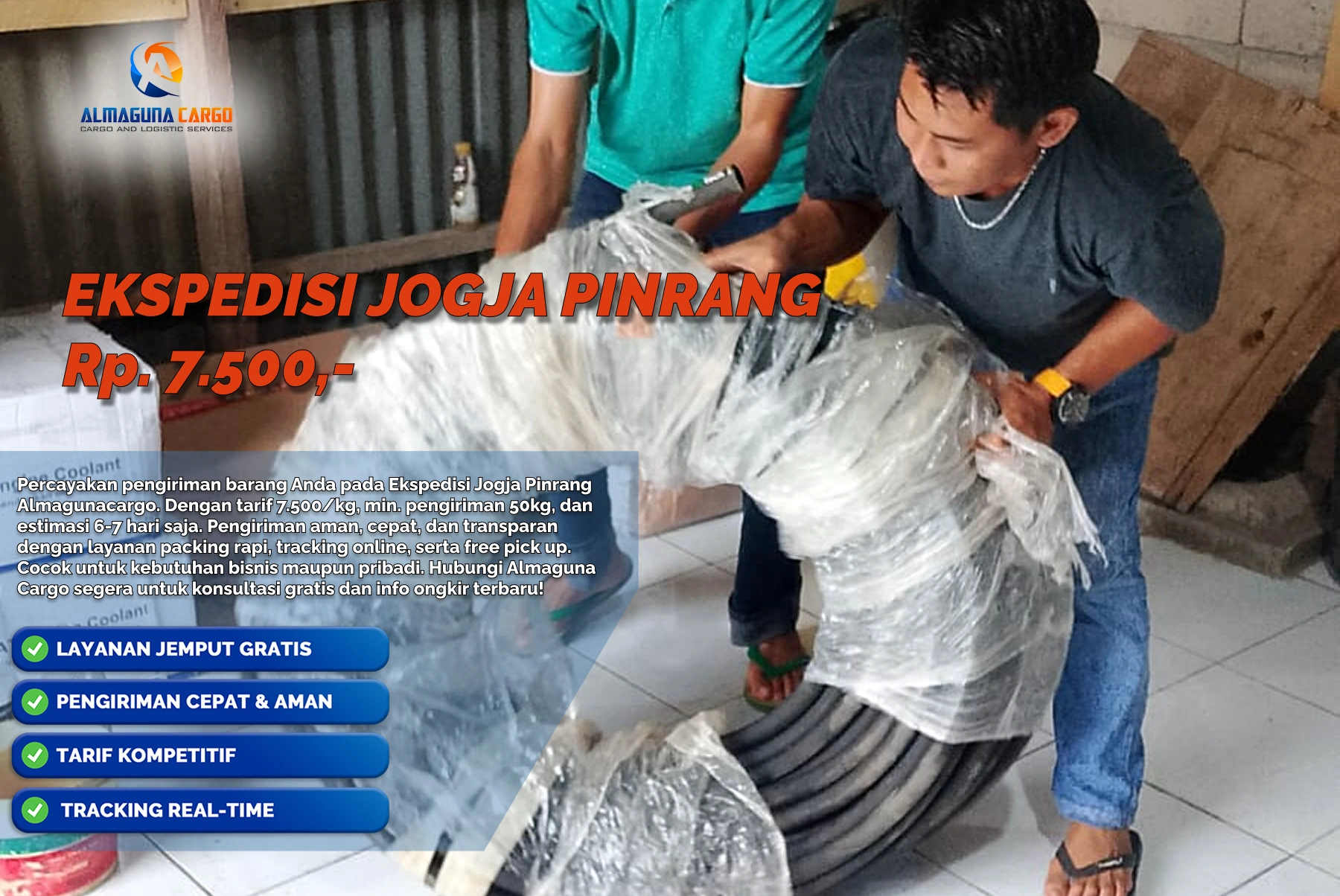 ekspedisi jogja pinrang terbaik no.1