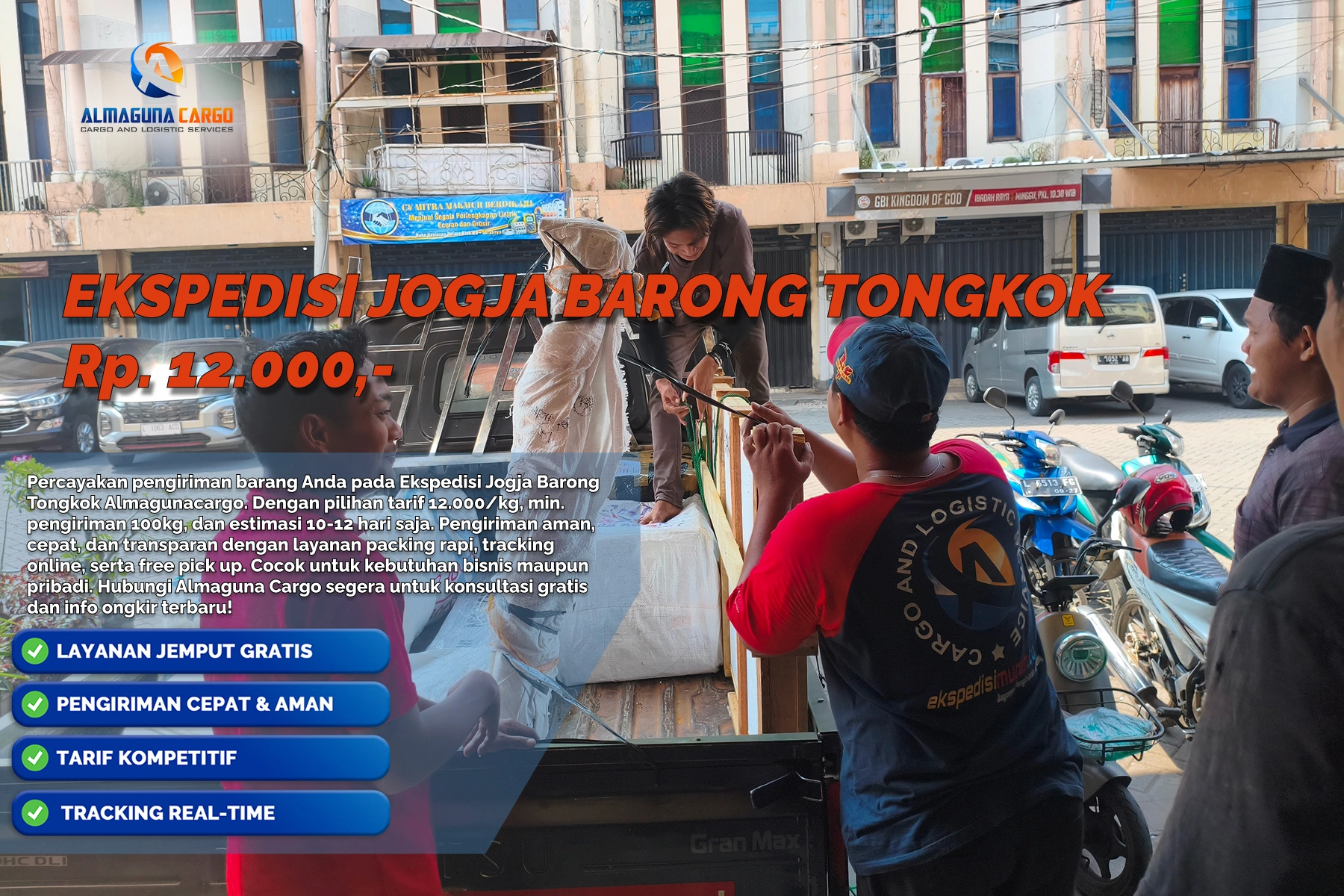Ekspedisi Jogja Barong Tongkok untuk pengiriman cargo ke Kutai Barat