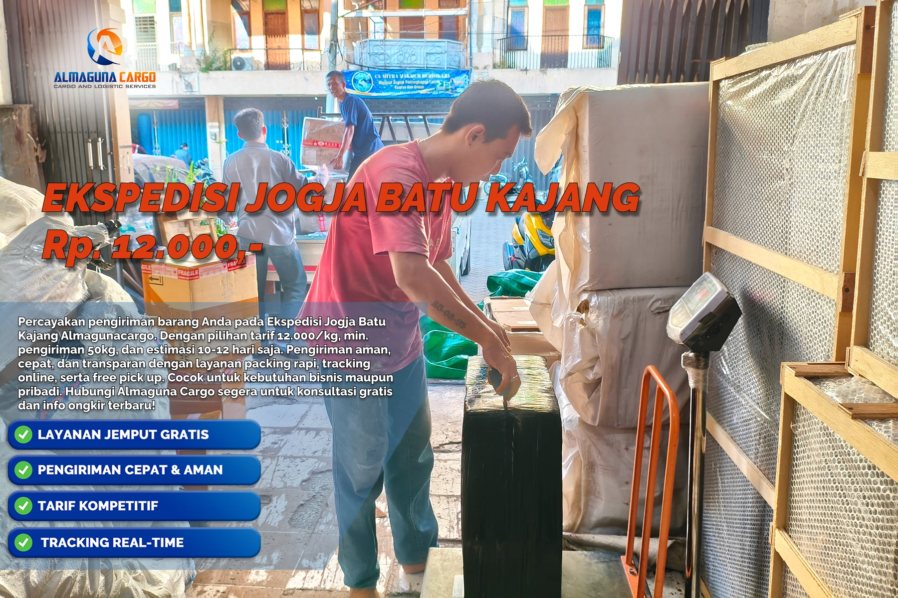 Ekspedisi Jogja Batu Kajang untuk pengiriman barang ke Kalimantan Timur