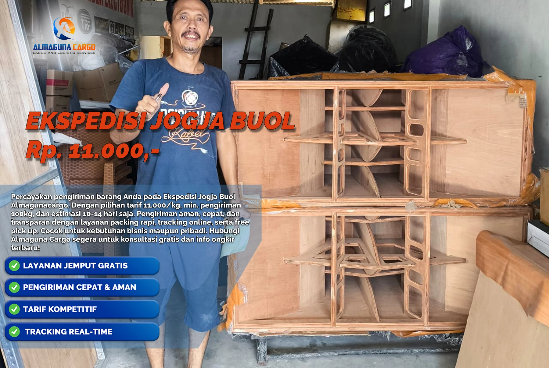 Ekspedisi Jogja Buol untuk pengiriman barang dan cargo