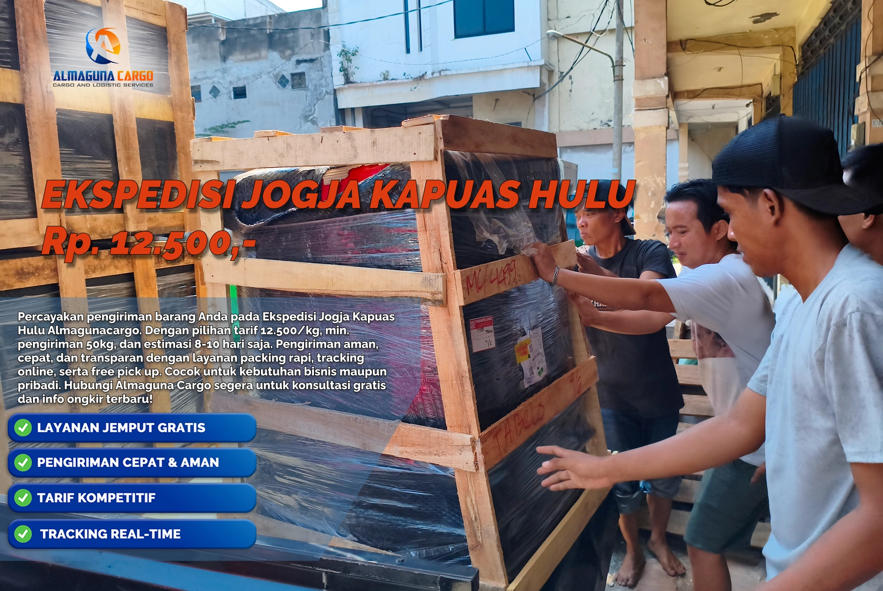 Ekspedisi Jogja Kapuas Hulu Almaguna Cargo untuk pengiriman barang