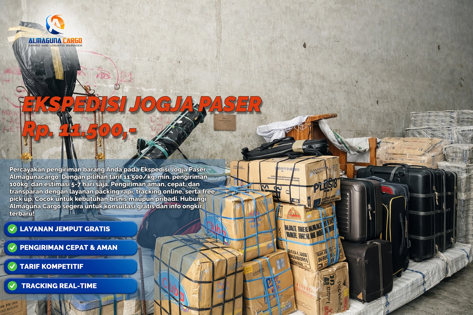 Ekspedisi Jogja Paser untuk pengiriman barang cargo ke Kabupaten Paser