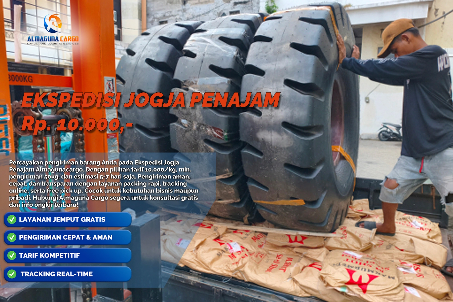 Ekspedisi Jogja Penajam terpercaya untuk pengiriman barang bersama Makharya Cargo