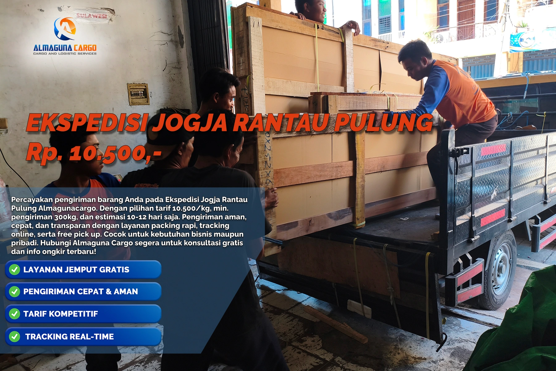 Ekspedisi Jogja Rantau Pulung untuk pengiriman barang cargo ke Kalimantan Timur