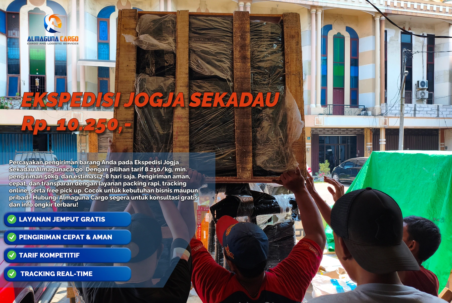 Ekspedisi Jogja Sekadau untuk pengiriman barang ke Kalimantan Barat