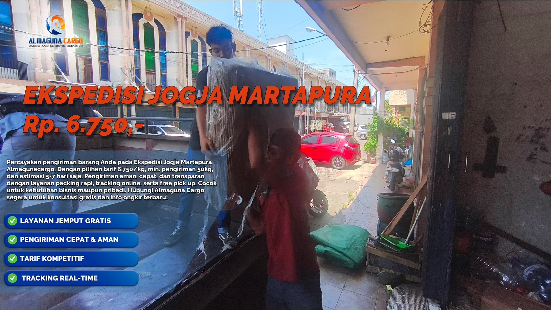 Ekspedisi Jogja Martapura untuk pengiriman barang cargo