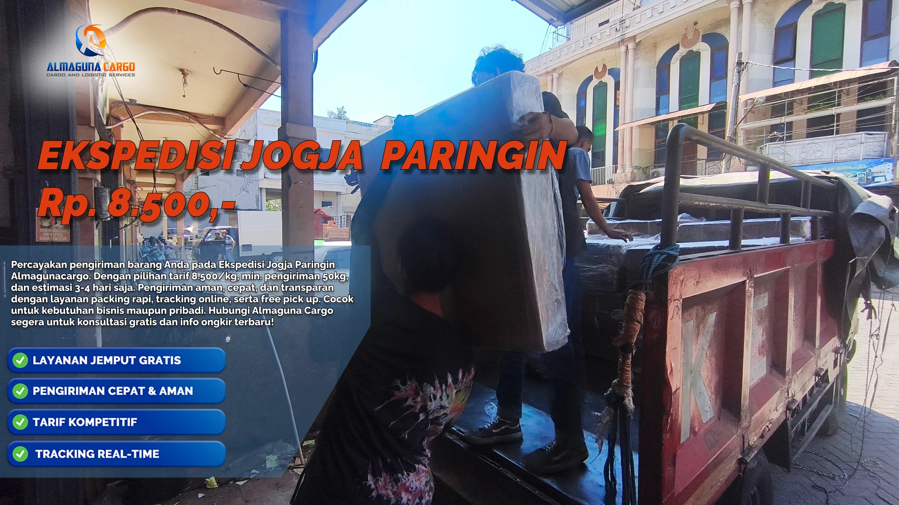 Ekspedisi Jogja Paringin untuk pengiriman barang ke Kalimantan Selatan